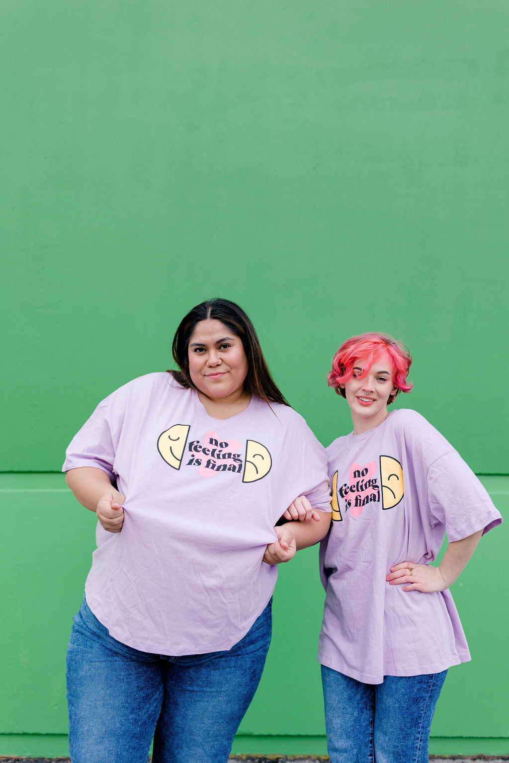 TABY ORIGINAL: No Feeling Is Final Boxy Tee In LILAC***RESTOCKED***