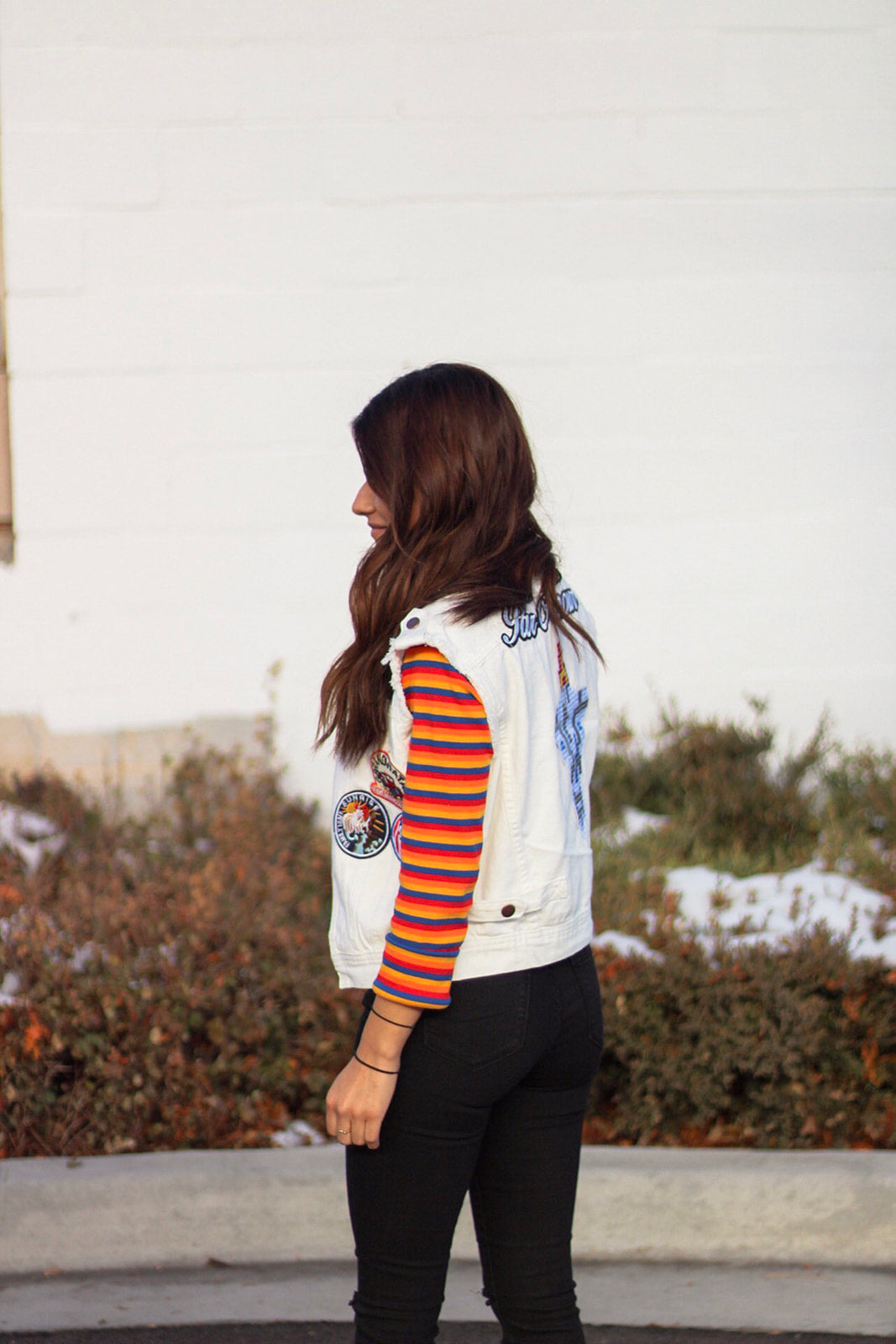 Black High Rise Skinny Crop Pants