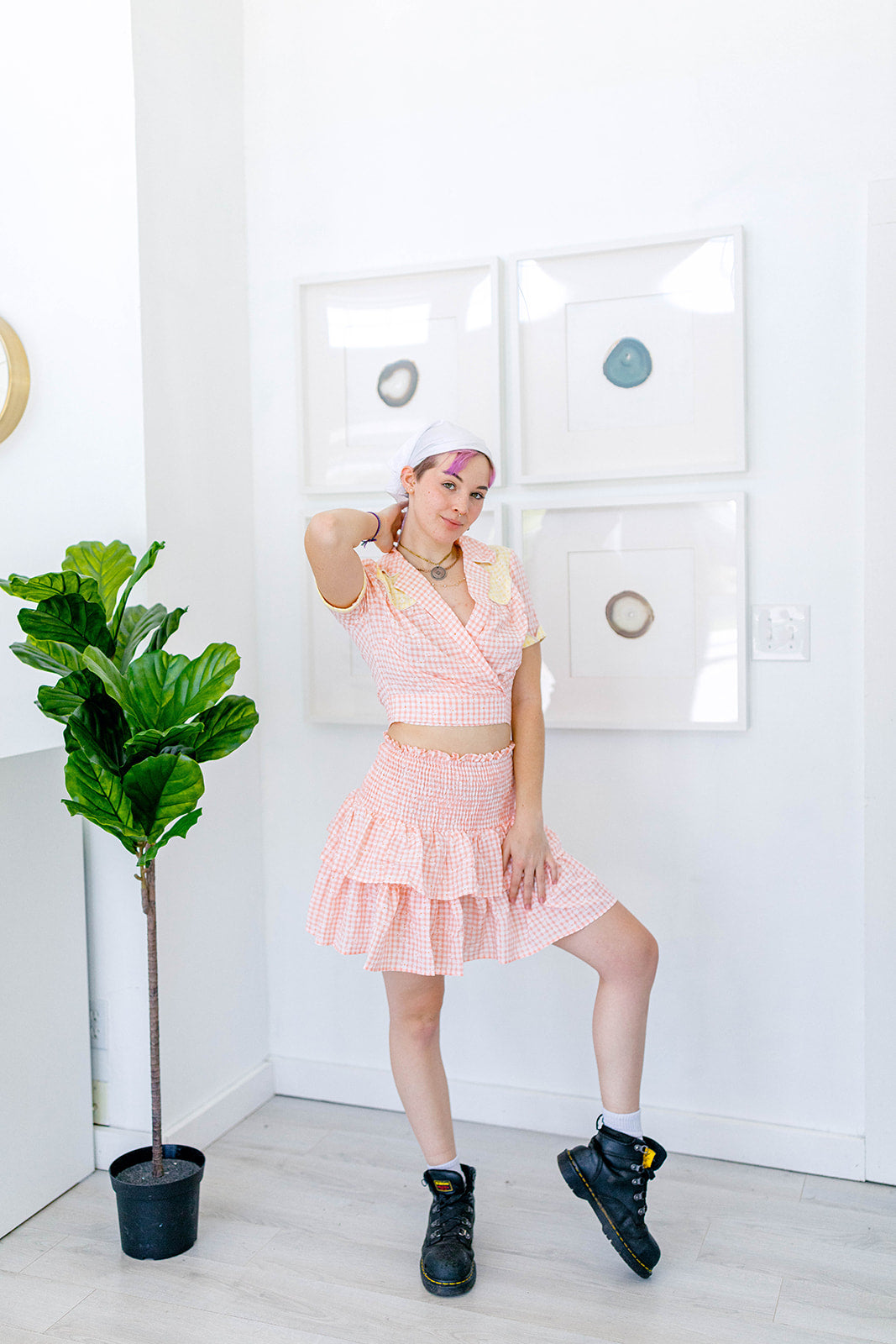 The Cutest Gingham Skirt In Sizes XS-5X***