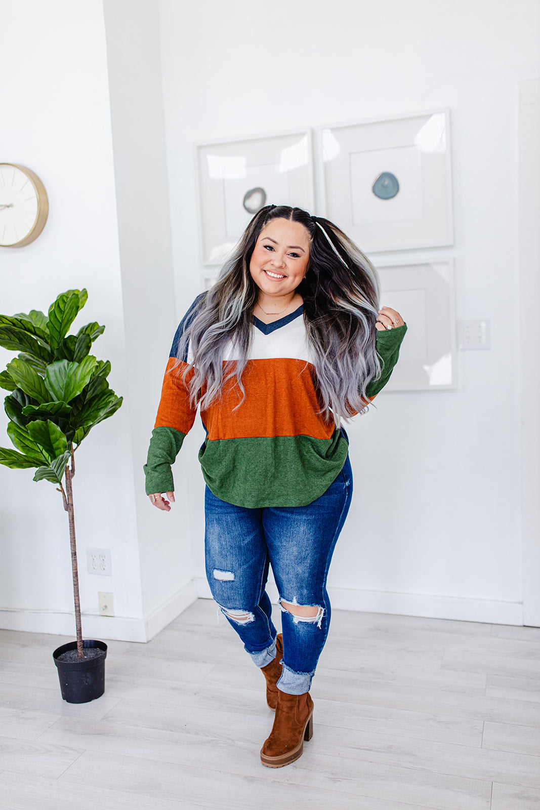 Embrace The Future Striped Top