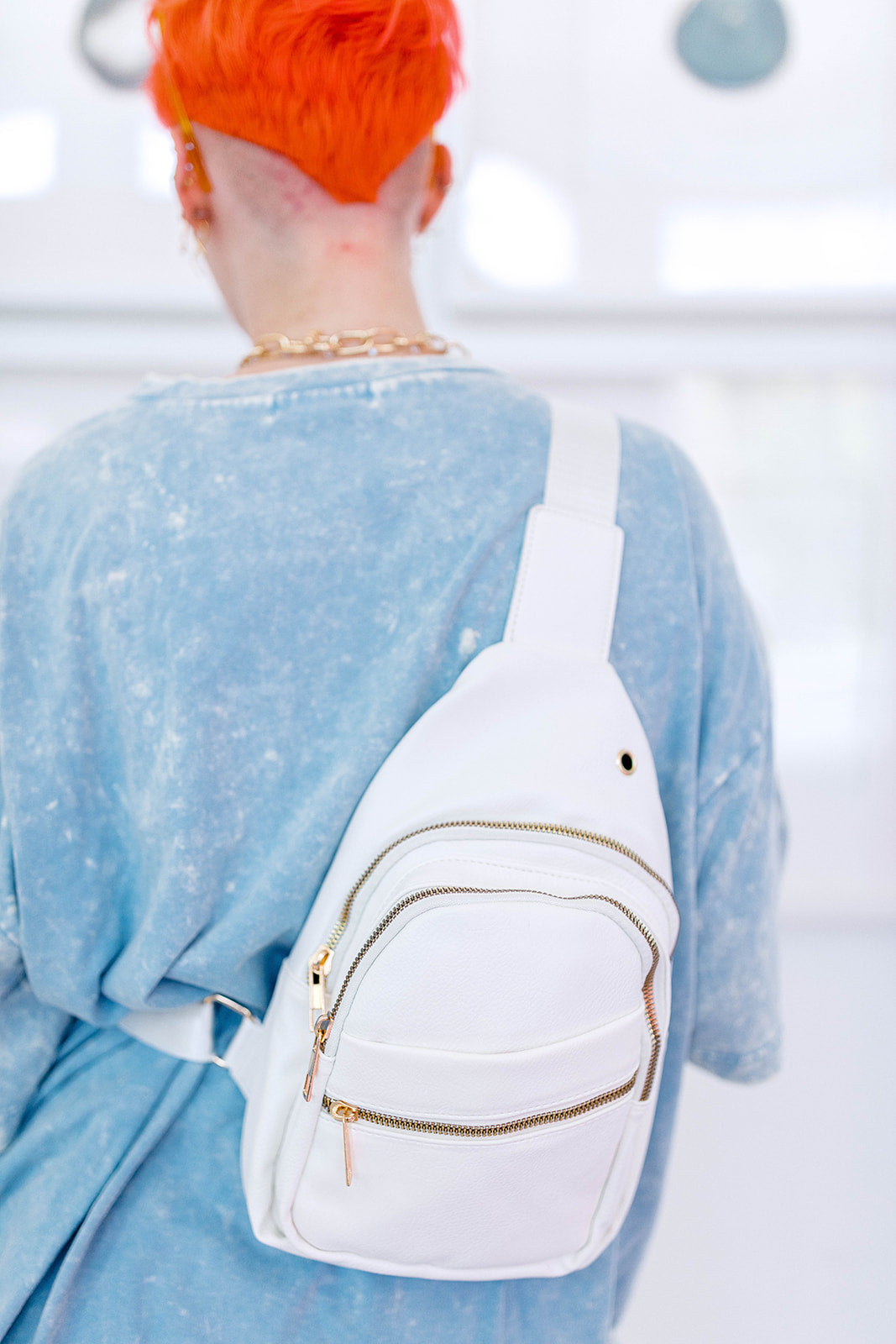 TABY ORIGINAL: Head In The Clouds Top In ICE ACID WASH+EXTREME PUFF***