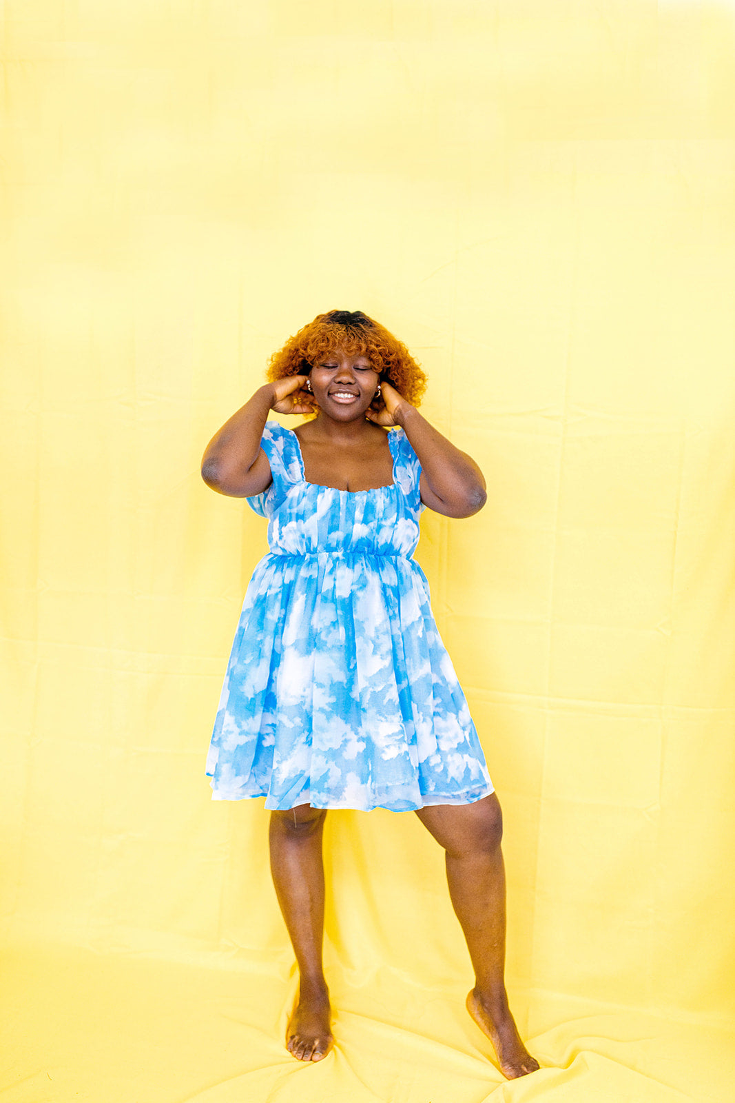 I've Gone To Heaven Cloud Dress XS-5X***