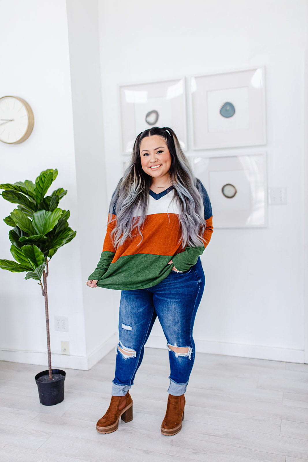 Embrace The Future Striped Top