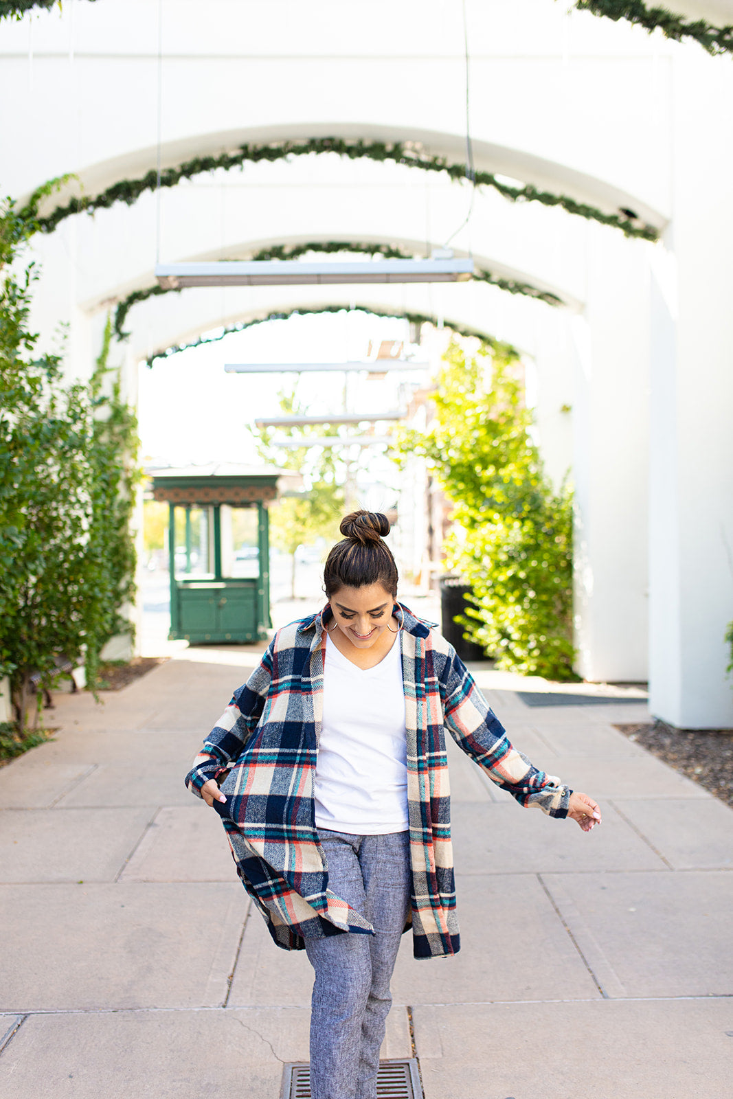 Vagabond Plaid Jacket In TAUPE*** RESTOCKED*** AVAILABLE IN SIZES SMALL-3X!!***