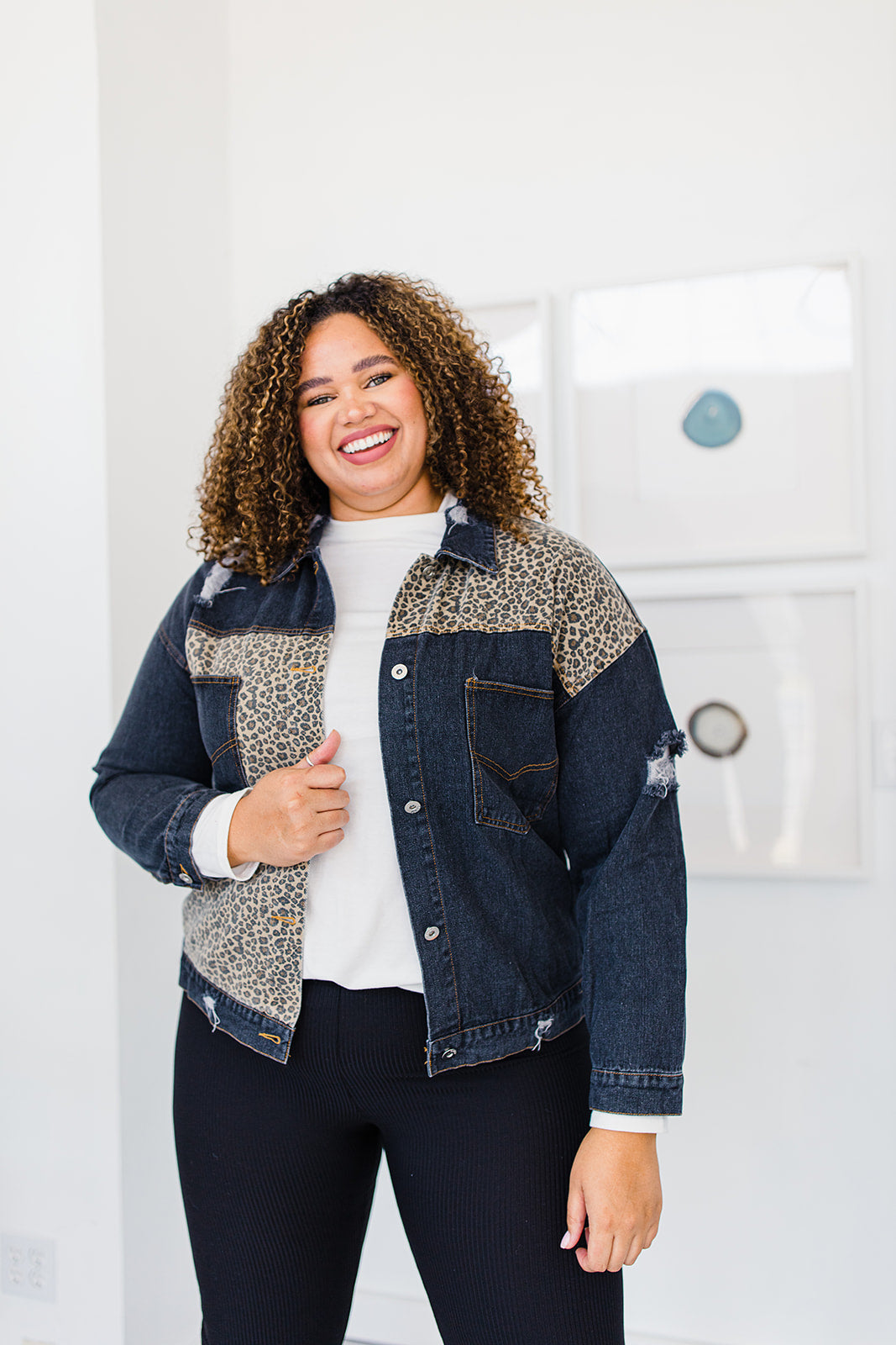 Goodness Gracious Denim Jacket In CHARCOAL*** TABY'S PICK