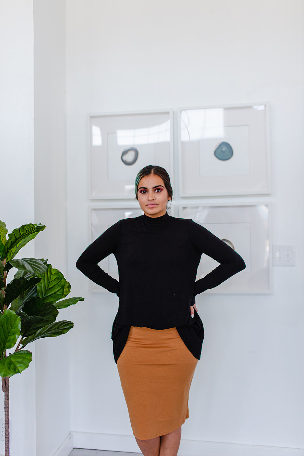 Zoey Mock Neck Top RESTOCKED***