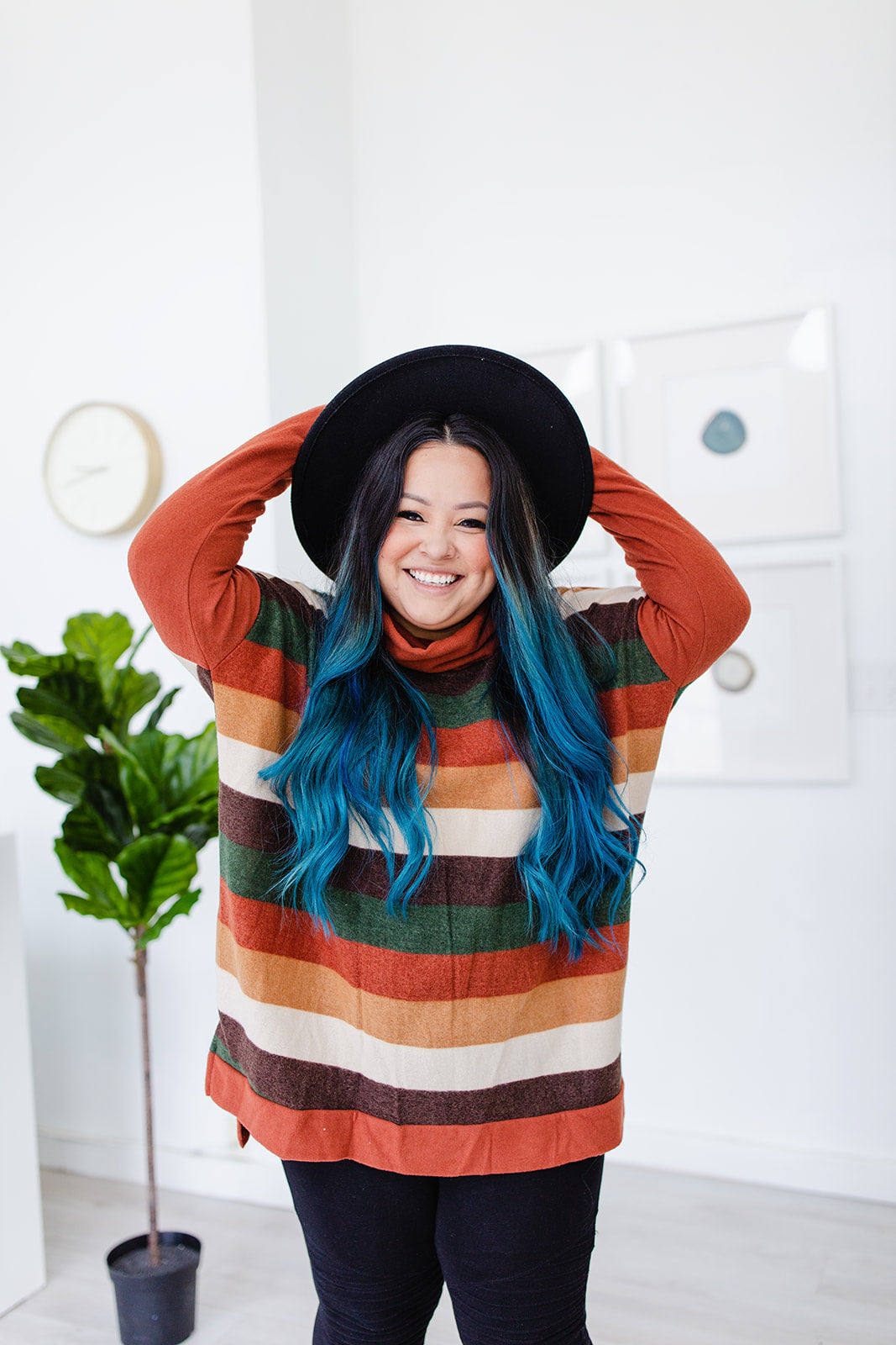 Ericka Funnel Neck Sweater Top