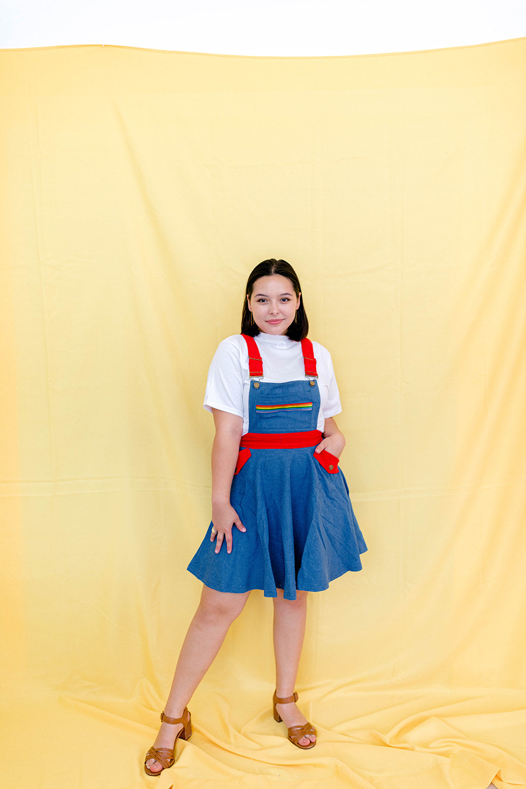 Rainbow Overall Dress XS-5X!***