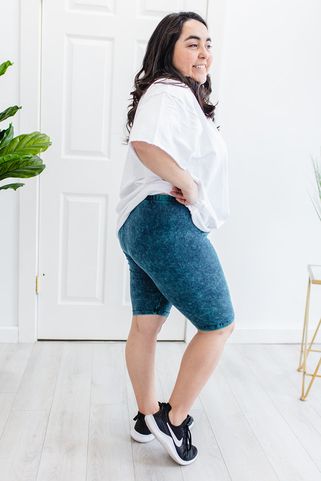 My Rad Biker Shorts In AQUA***