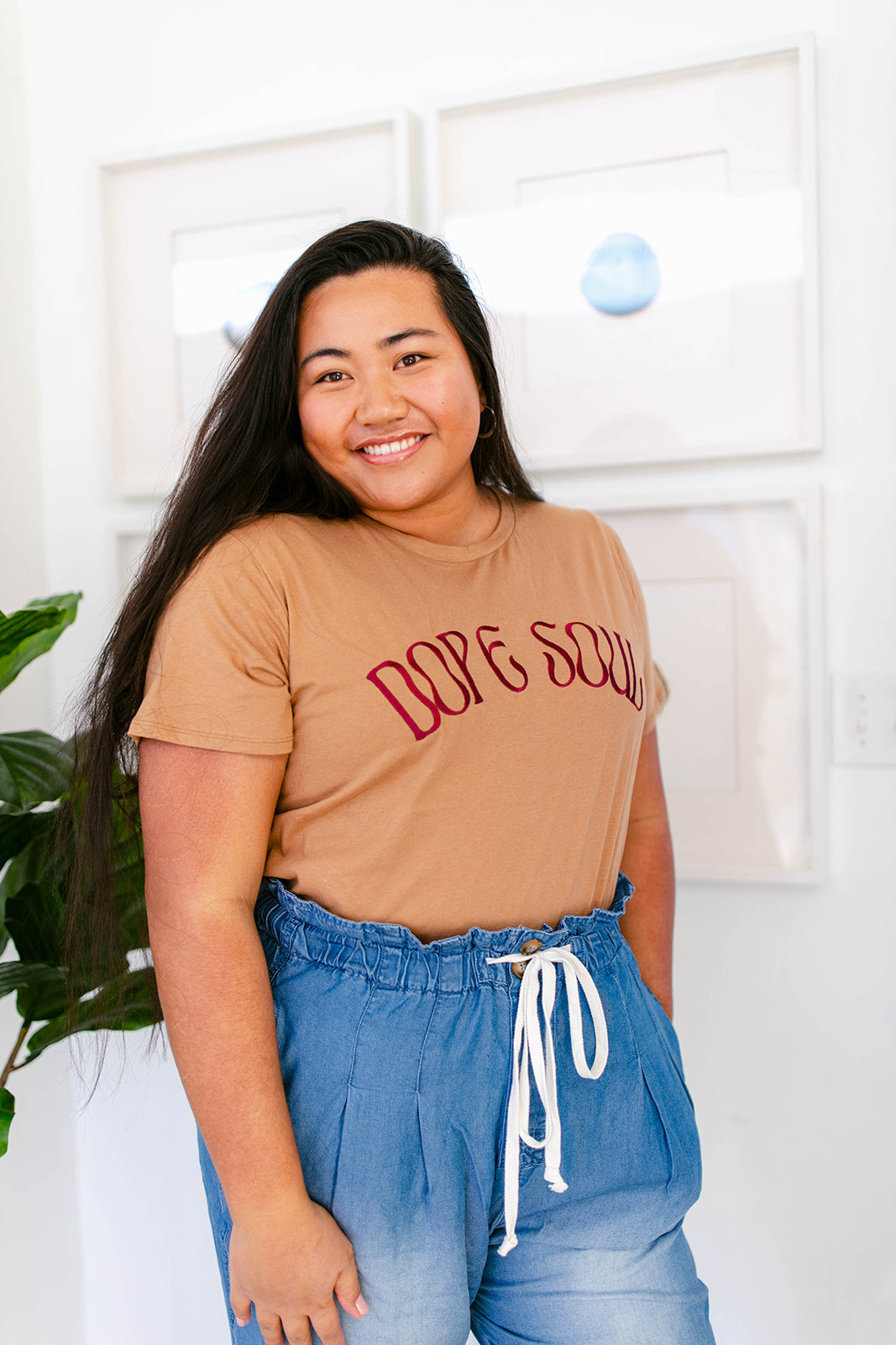 TABY ORIGINAL DESIGN: Dope Soul Tee EMBROIDERED***