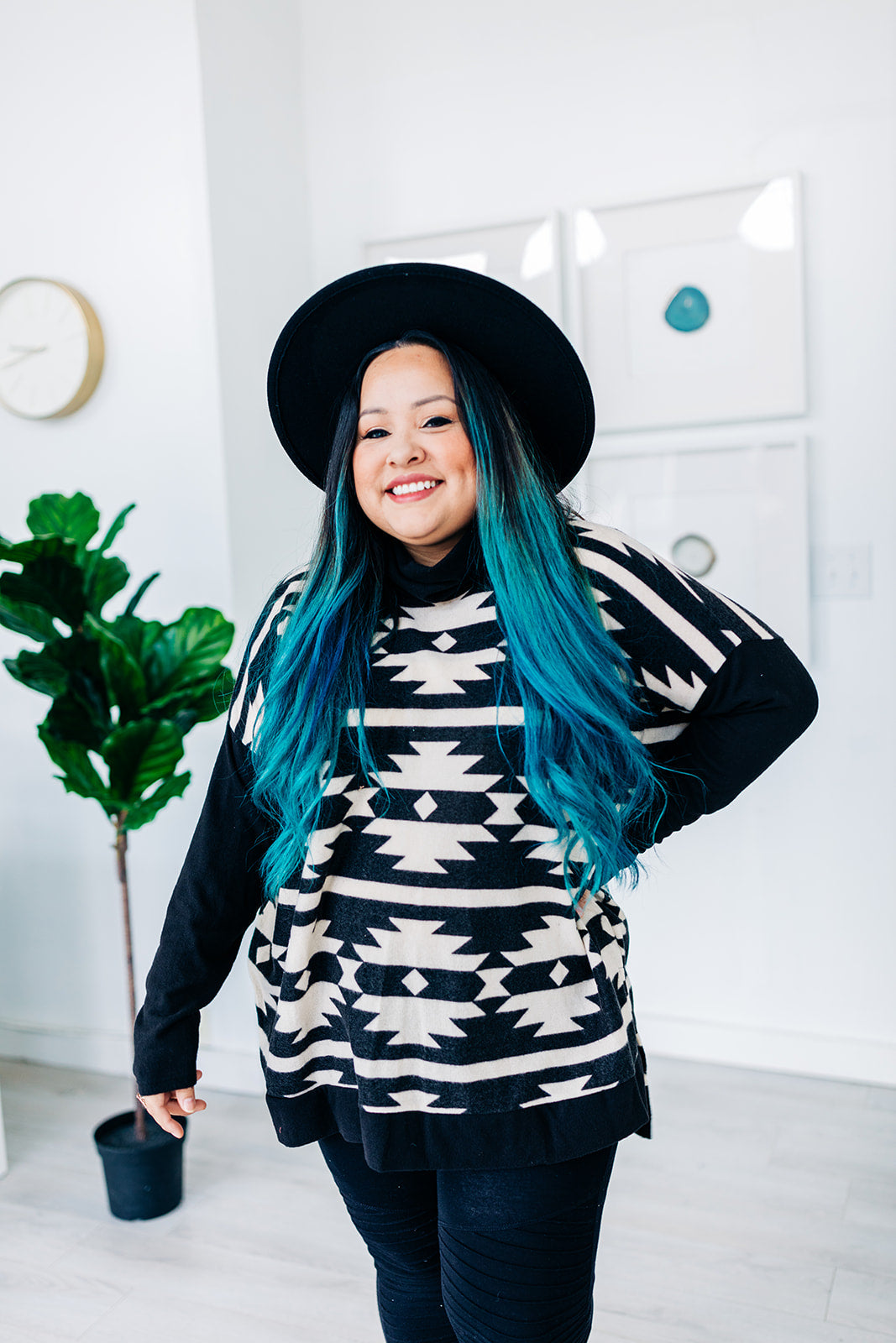 Jade Funnel Neck Sweater Top no