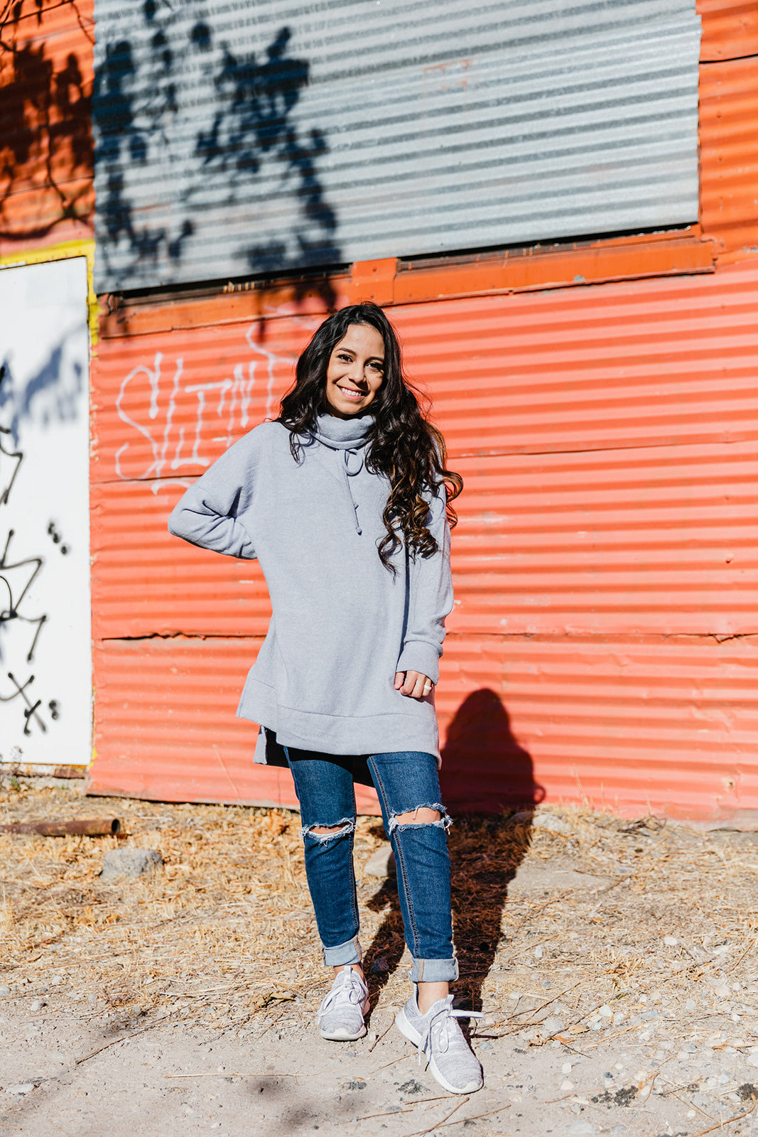Frankie Funnel Neck Sweater