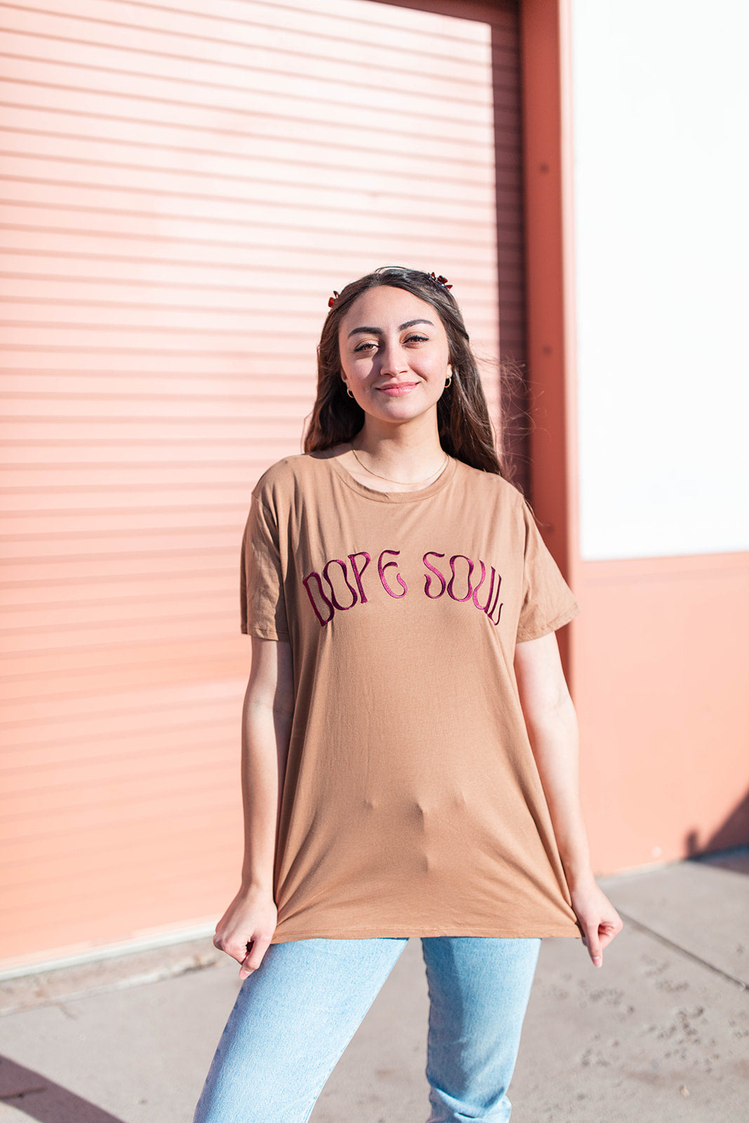 TABY ORIGINAL DESIGN: Dope Soul Tee EMBROIDERED***