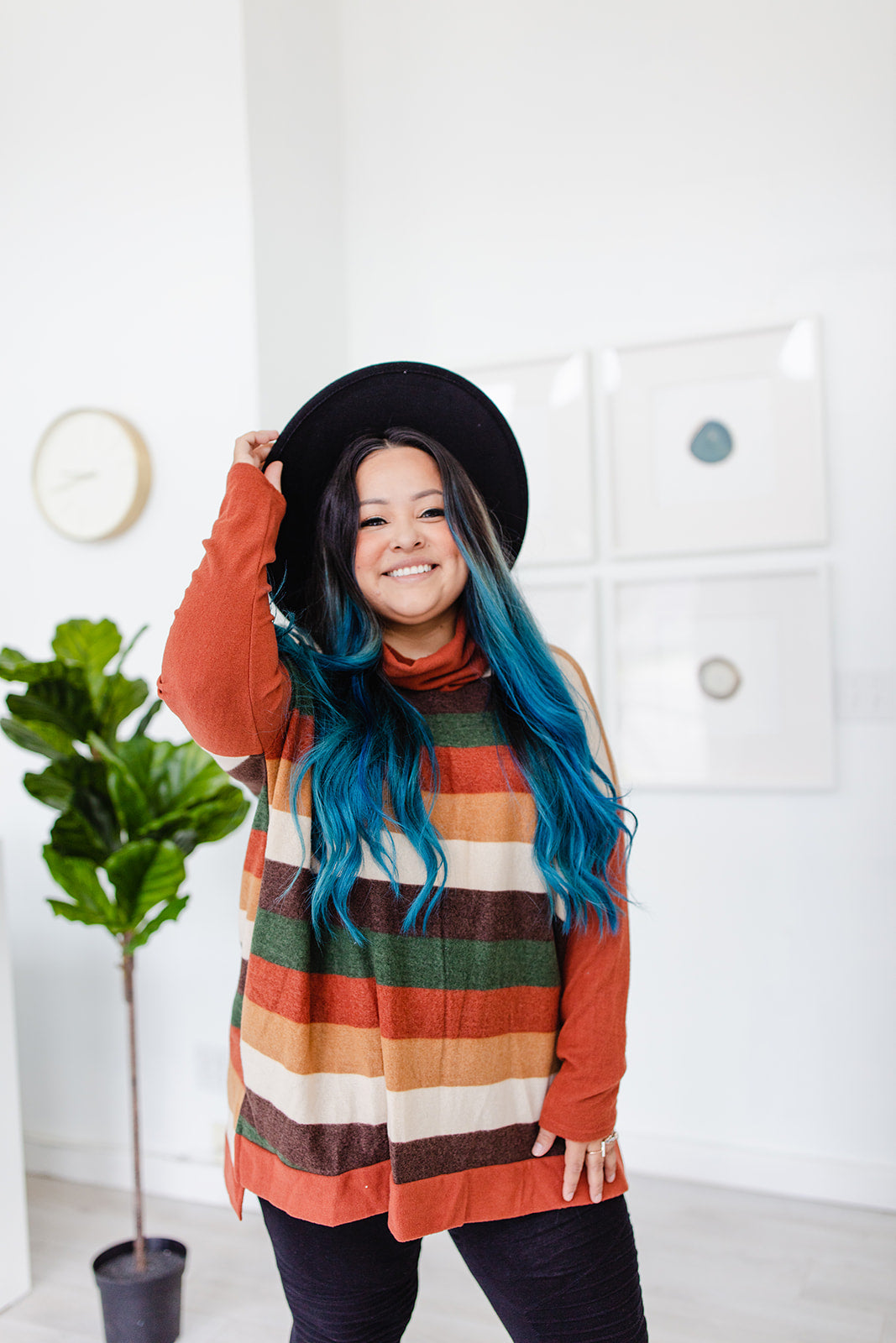 Ericka Funnel Neck Sweater Top