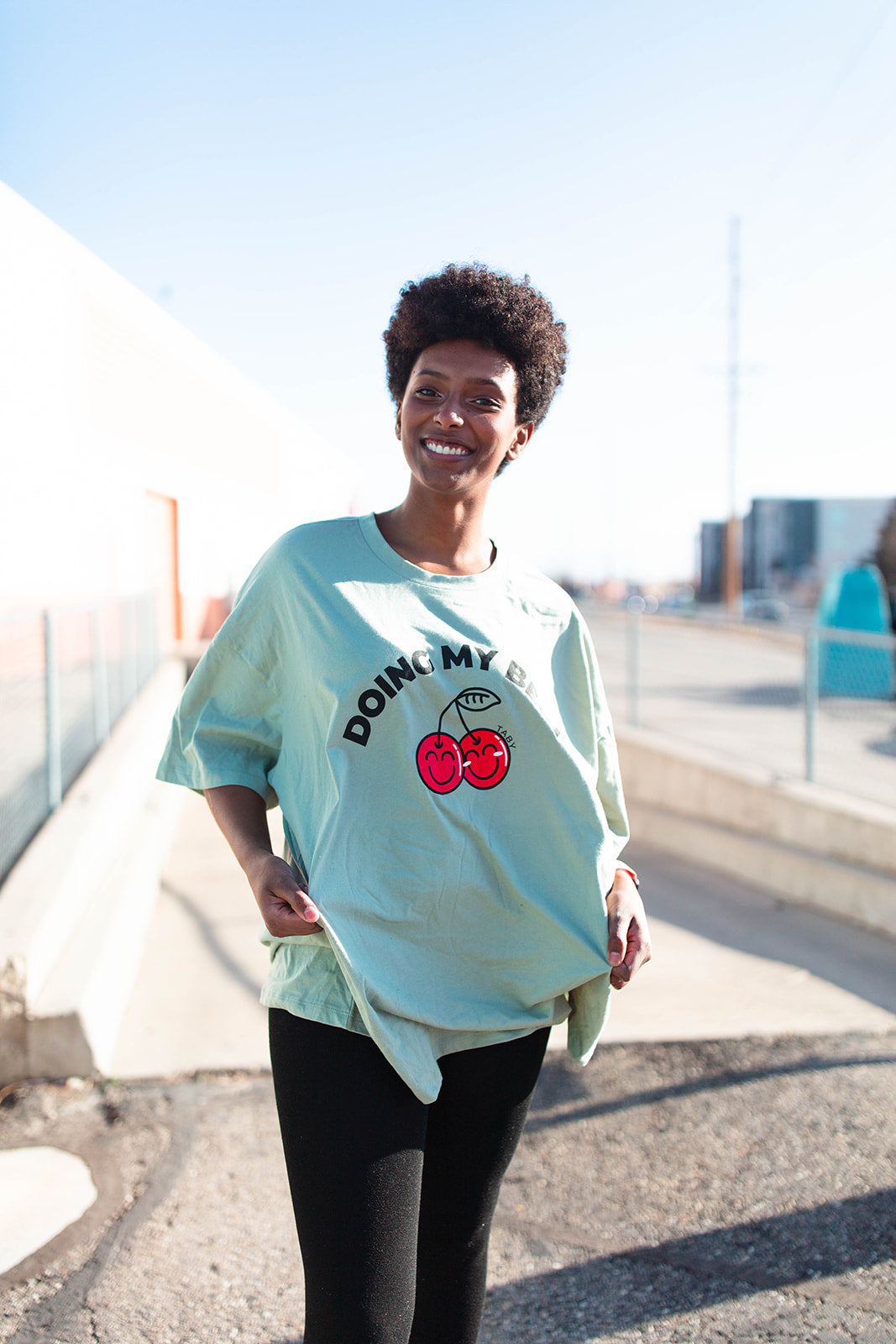 TABY ORIGINAL DESIGN: Doing My Best Boxy Tee RESTOCKED **