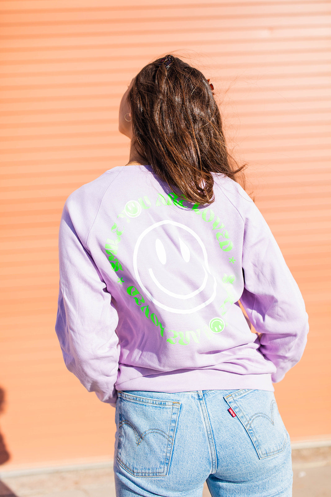 TABY ORIGINAL DESIGN: Keep On Smiling Pullover In LILAC** RESTOCKED***