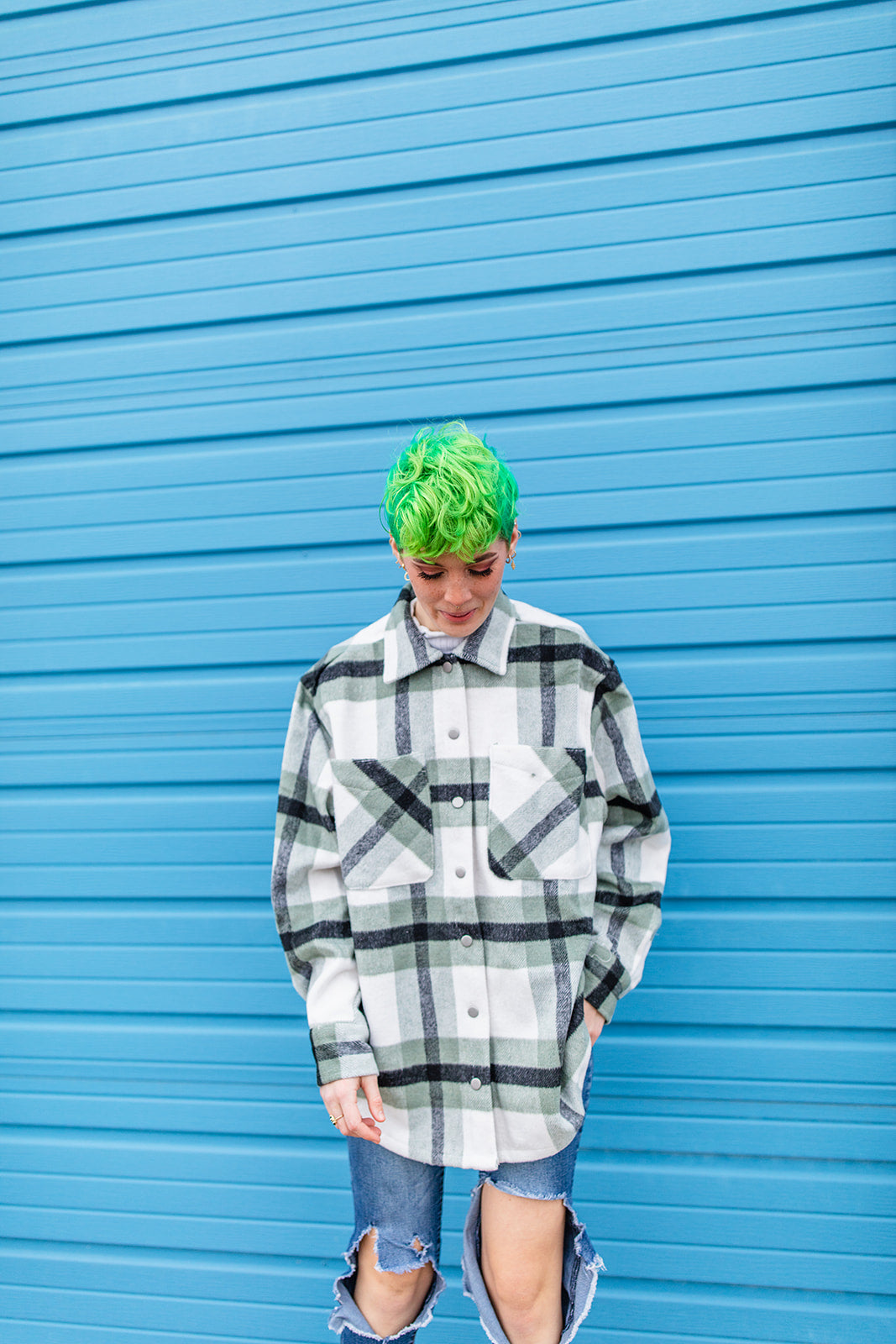 Big On The Internet Jacket In SAGE***