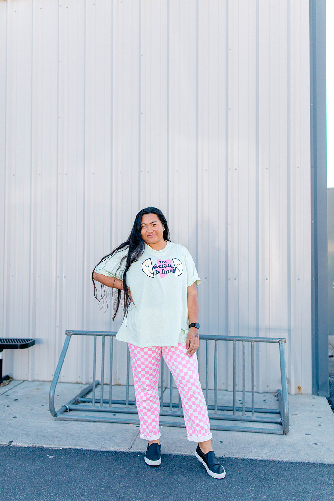 TABY ORIGINAL: No Feeling Is Final Boxy Tee In CREAMY MINT***