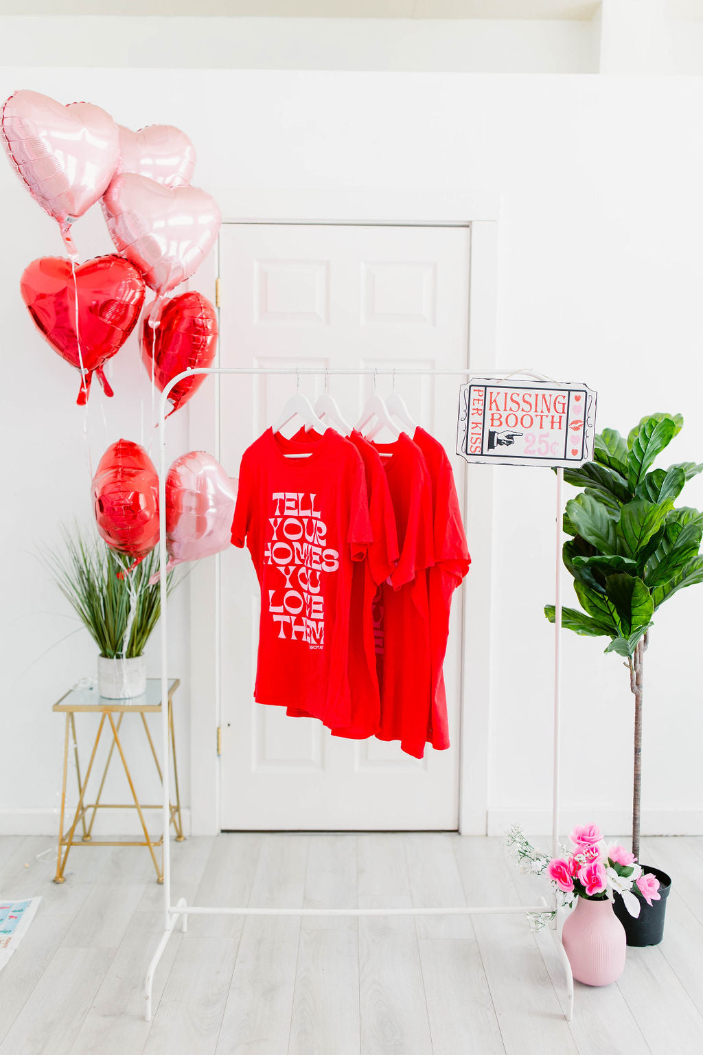 TABY ORIGINAL: Tell Your Homies You Love Them RELAXED Tee In RED***