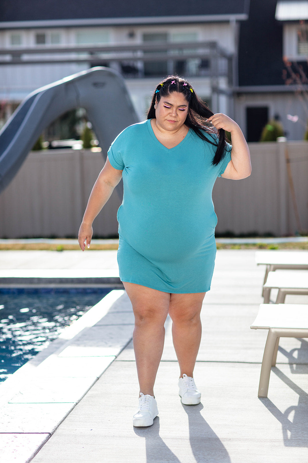 Every Day Dress V-NECK***