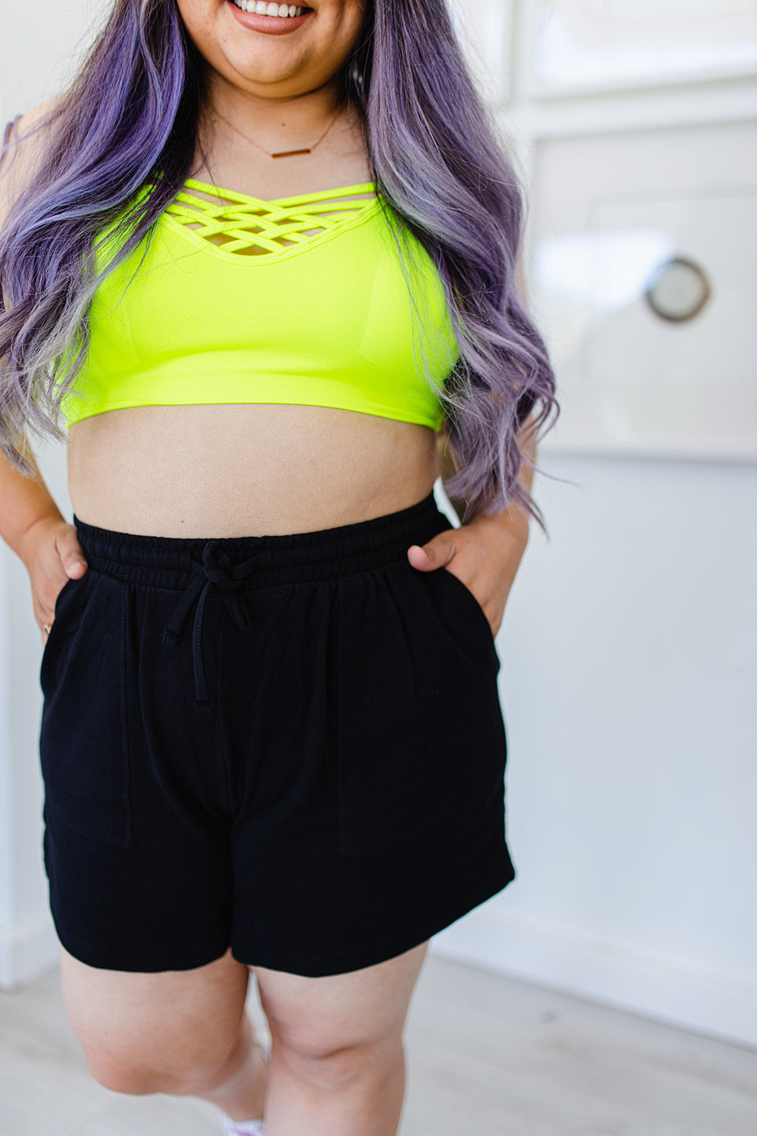 Sunshine Waist Shorts in BLACK***