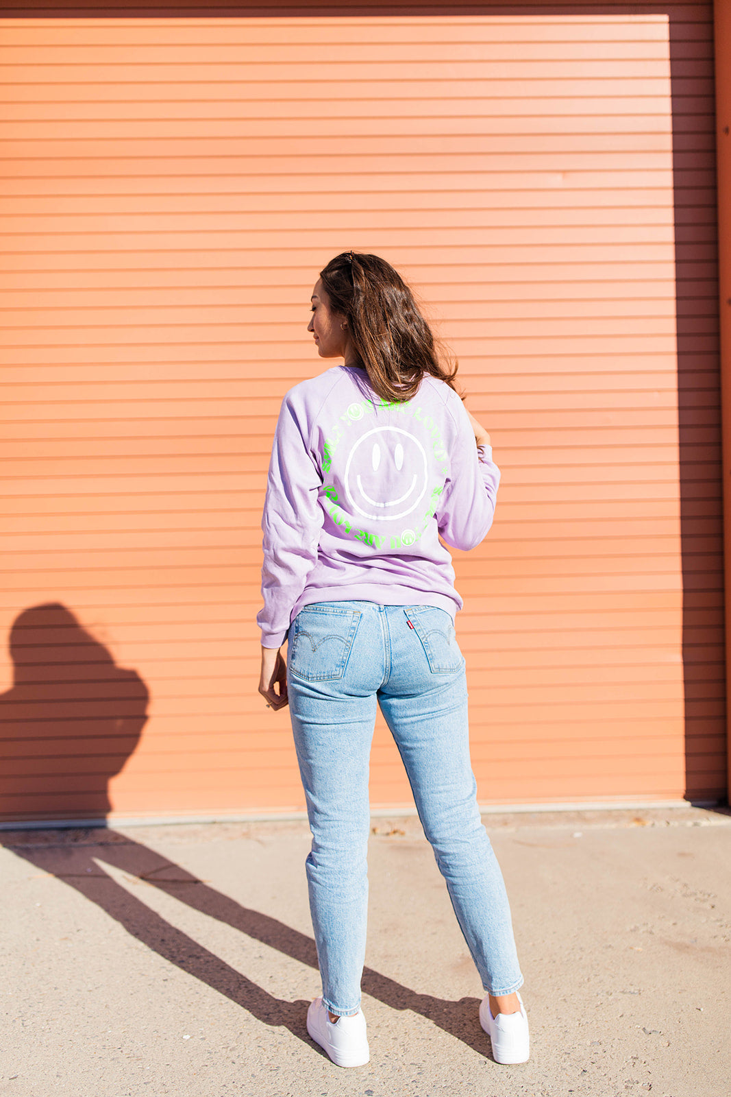TABY ORIGINAL DESIGN: Keep On Smiling Pullover In LILAC** RESTOCKED***