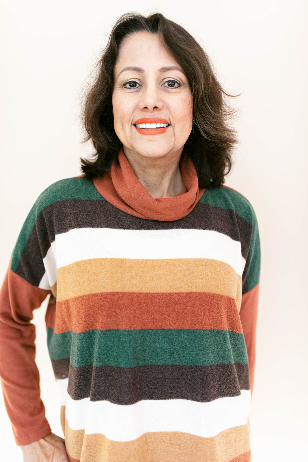 Ericka Funnel Neck Sweater Top