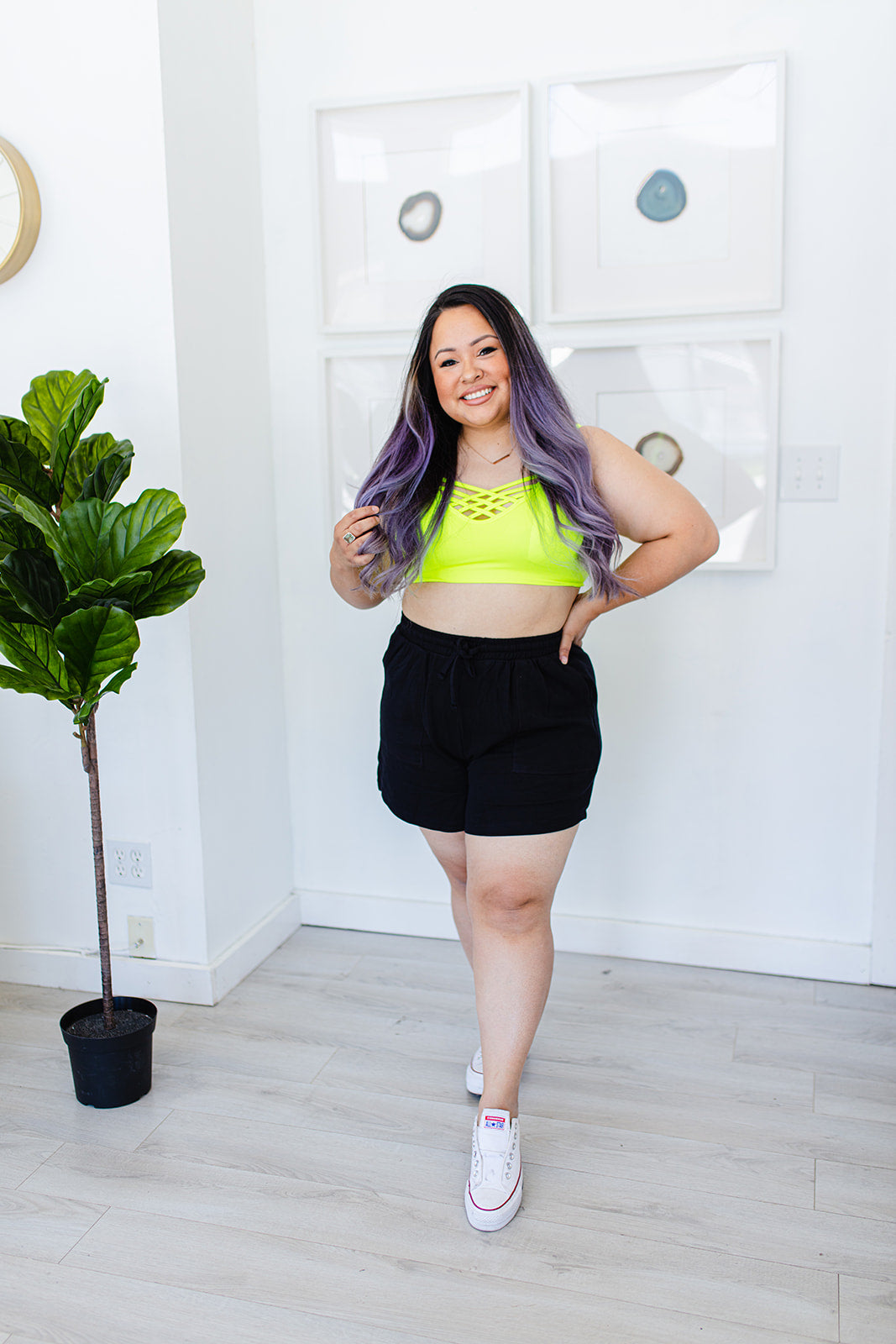 Sunshine Waist Shorts in BLACK***