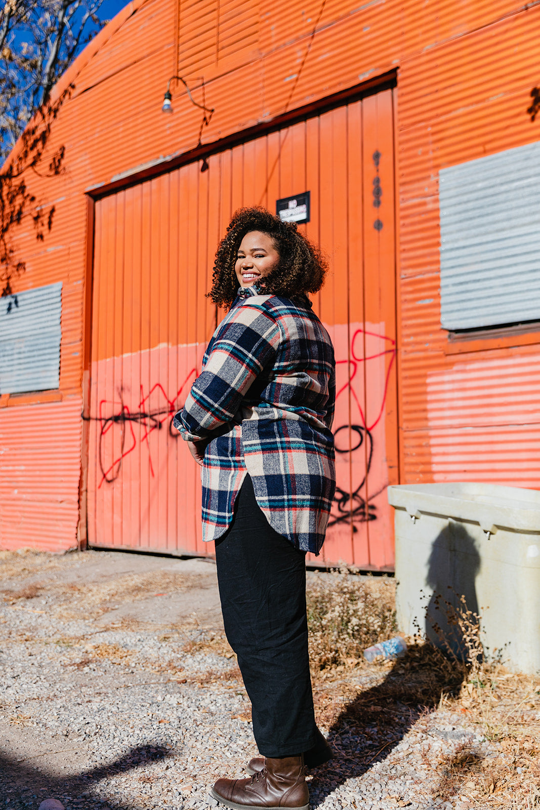 Vagabond Plaid Jacket In TAUPE*** RESTOCKED*** AVAILABLE IN SIZES SMALL-3X!!***