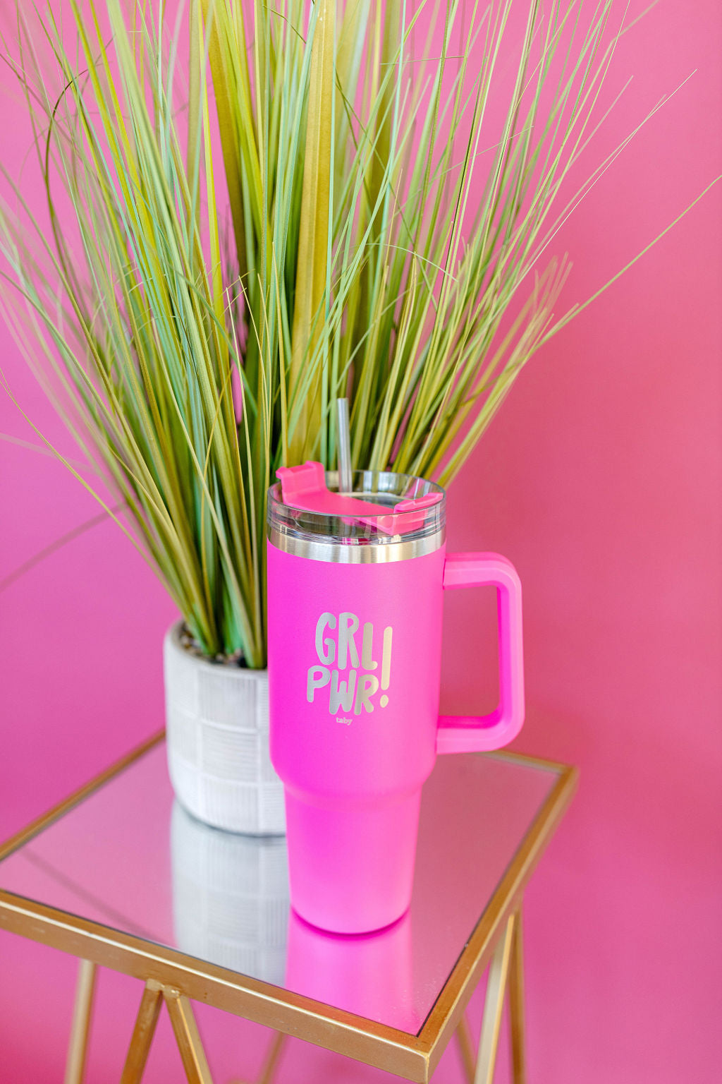 TABY ORIGINAL: 40 OZ GRL PWR TUMBLER RESTOCKED***