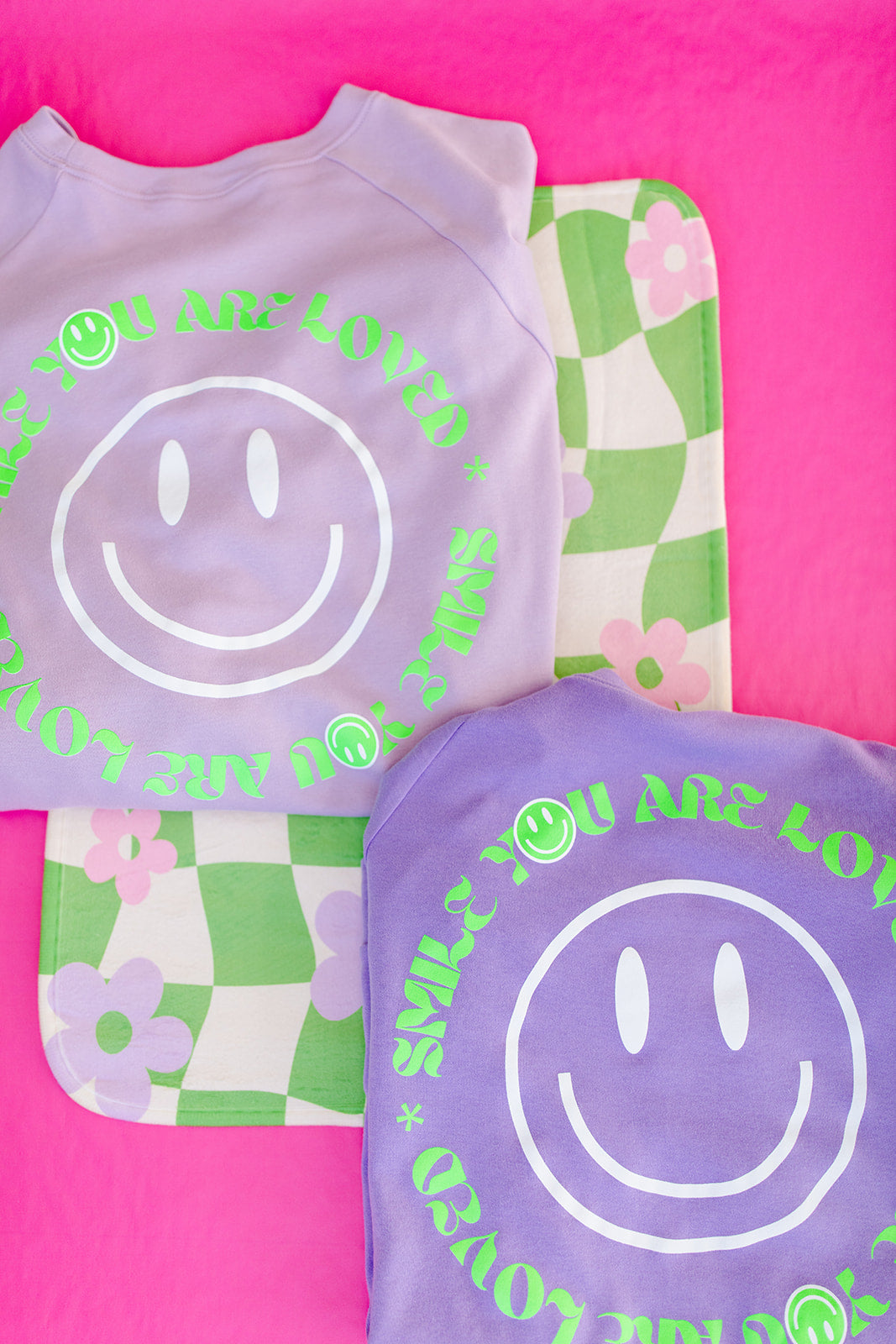 TABY ORIGINAL DESIGN: Keep On Smiling Pullover In LILAC** RESTOCKED***