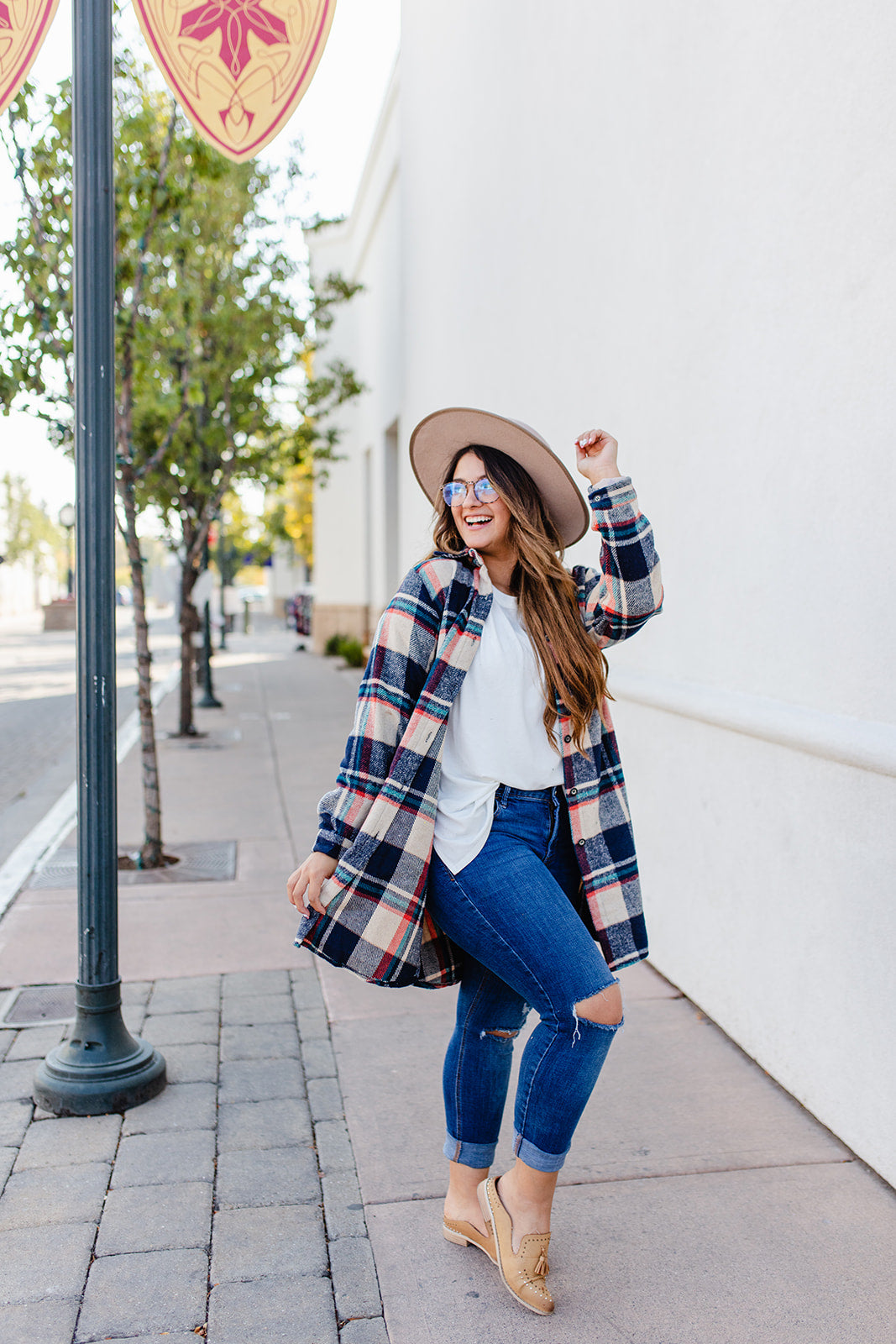 Vagabond Plaid Jacket In TAUPE*** RESTOCKED*** AVAILABLE IN SIZES SMALL-3X!!***