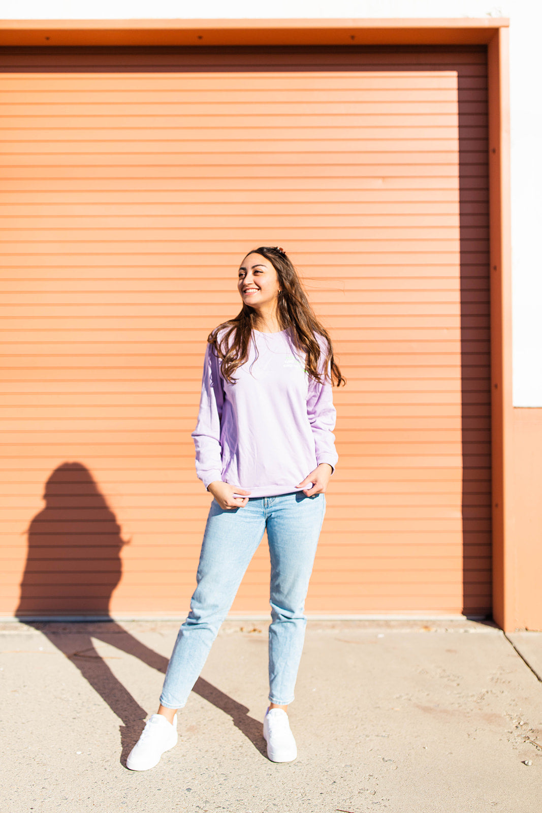 TABY ORIGINAL DESIGN: Keep On Smiling Pullover In LILAC** RESTOCKED***
