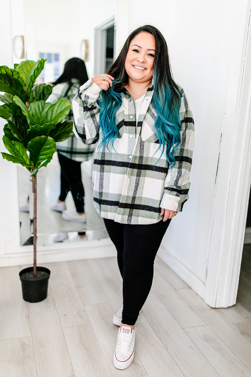 Big On The Internet Jacket In SAGE***