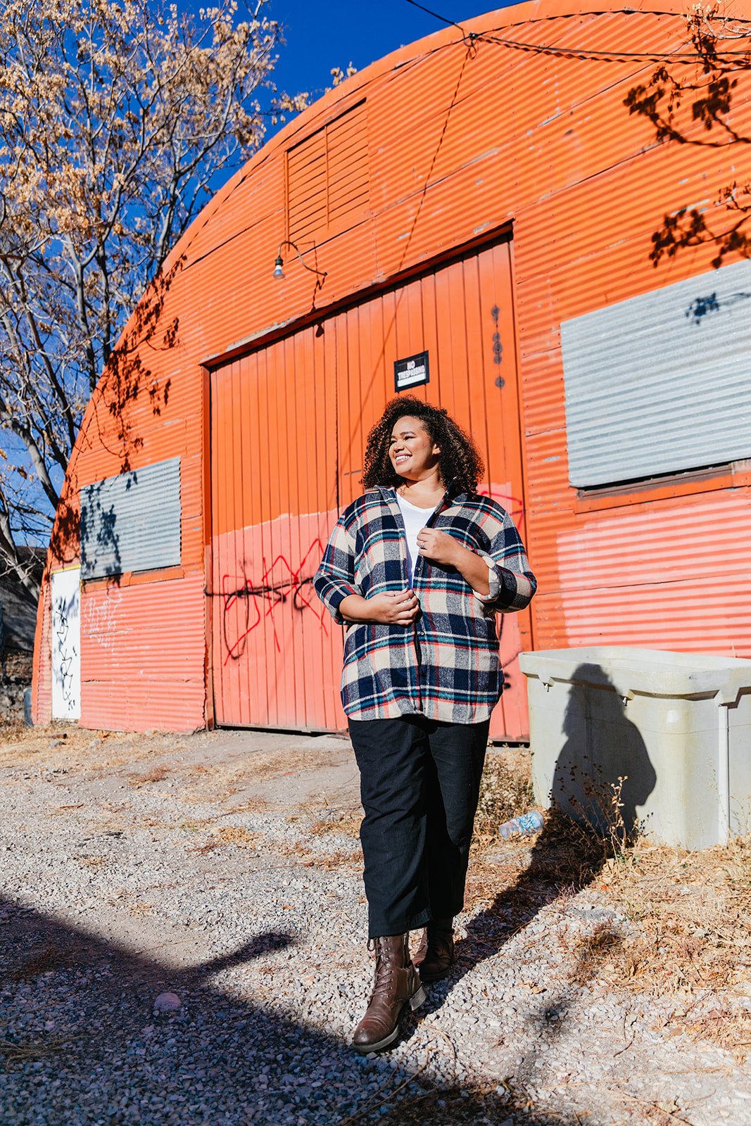 Vagabond Plaid Jacket In TAUPE*** RESTOCKED*** AVAILABLE IN SIZES SMALL-3X!!***