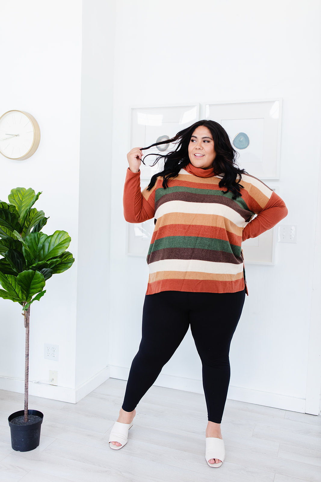 Ericka Funnel Neck Sweater Top