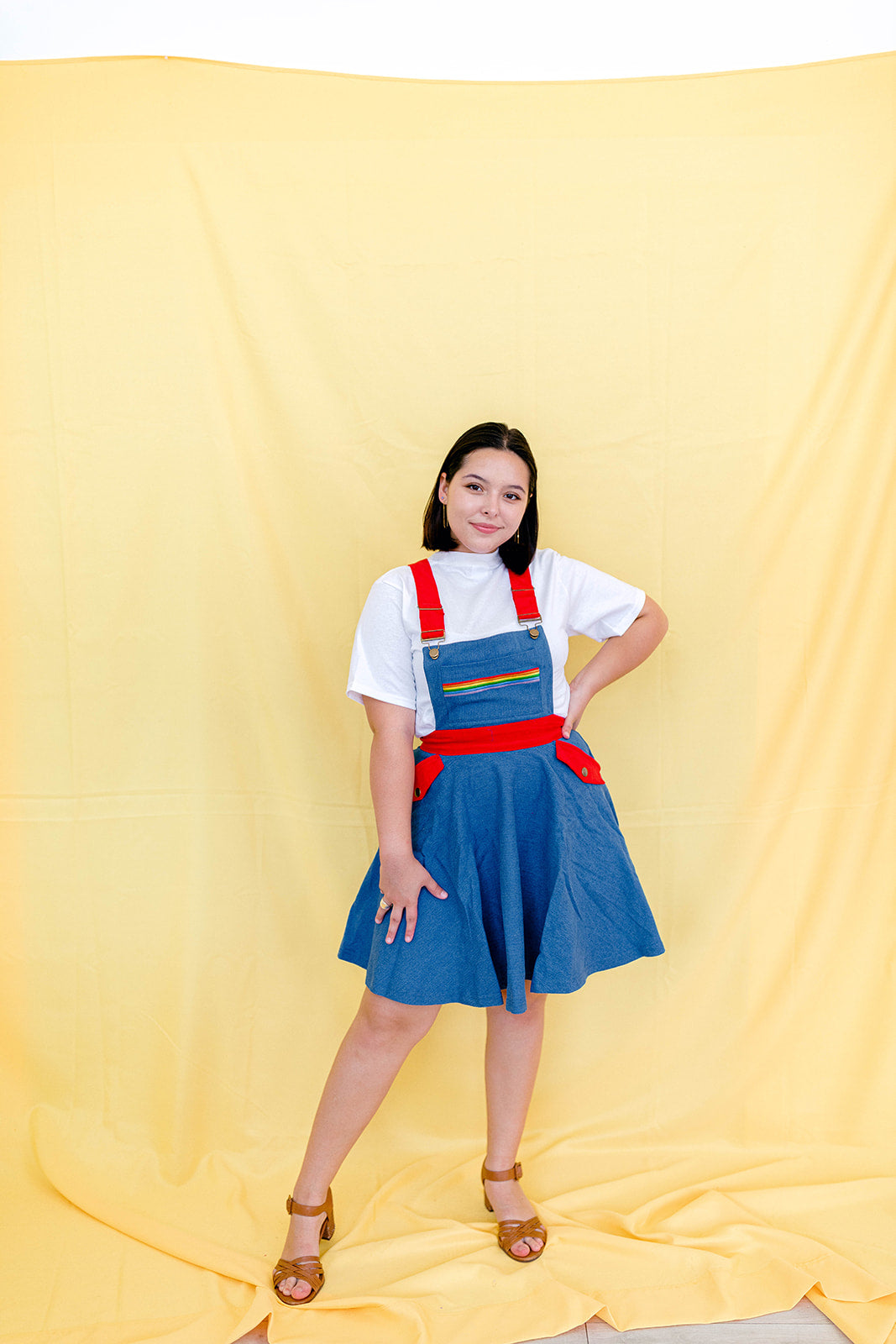 Rainbow Overall Dress XS-5X!***