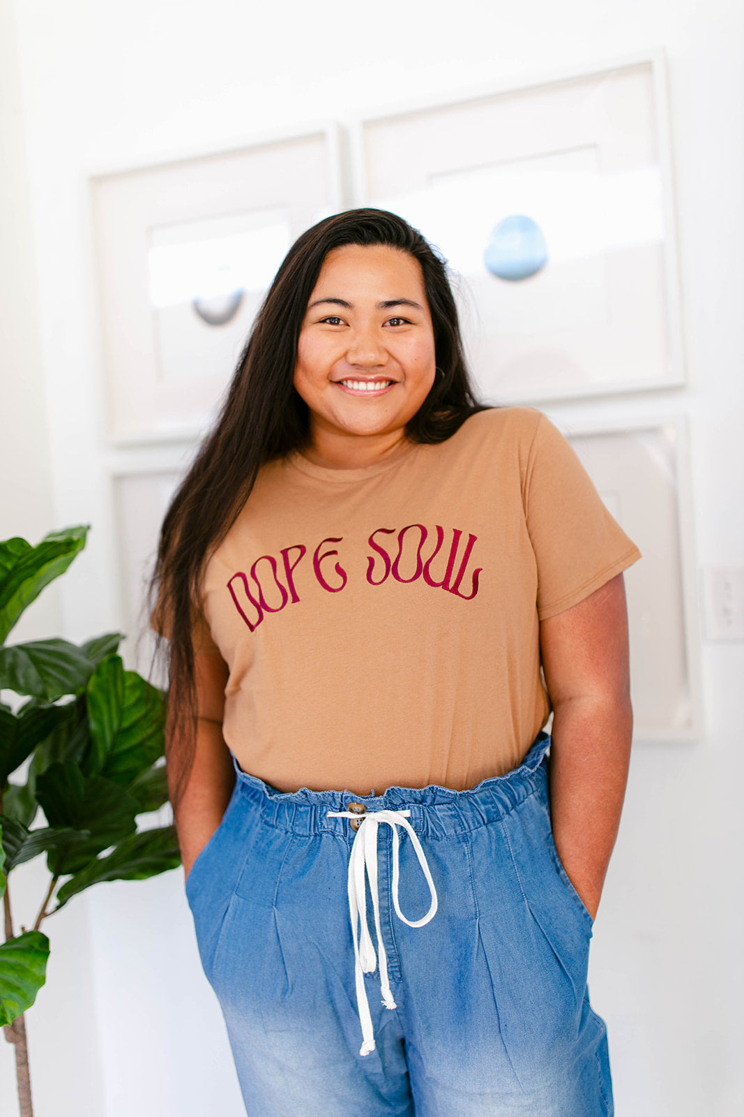 TABY ORIGINAL DESIGN: Dope Soul Tee EMBROIDERED***