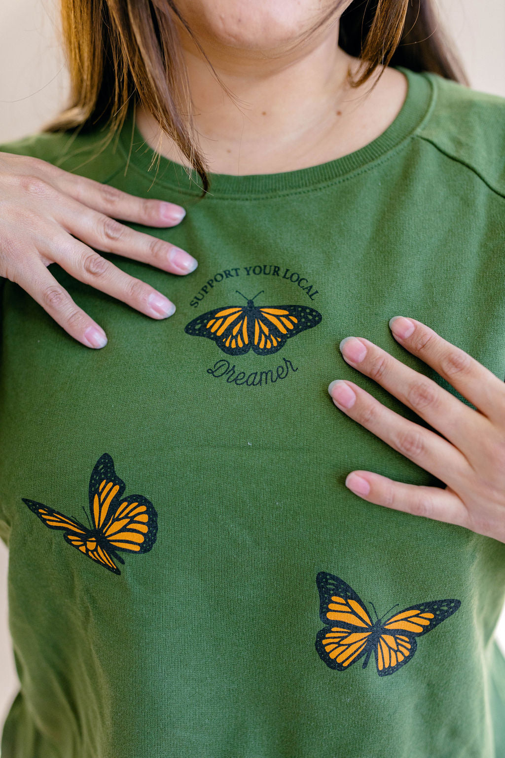 TABY ORIGINAL DESIGN: Living The Dream Matching Set In OLIVE***