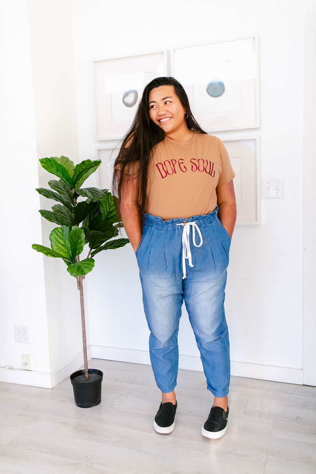 TABY ORIGINAL DESIGN: Dope Soul Tee EMBROIDERED***