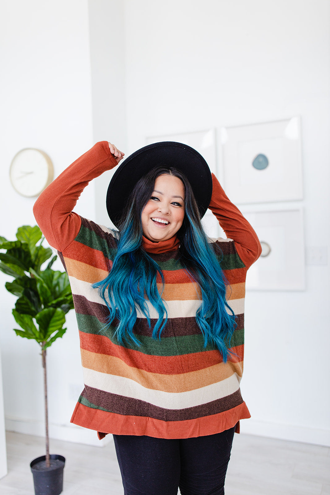 Ericka Funnel Neck Sweater Top