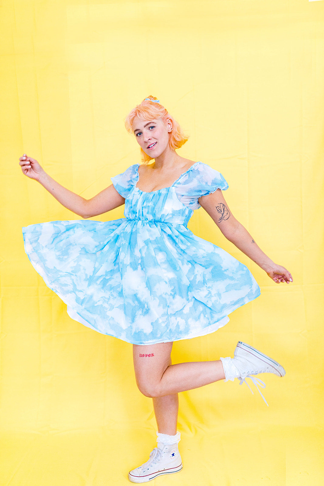 I've Gone To Heaven Cloud Dress XS-5X***