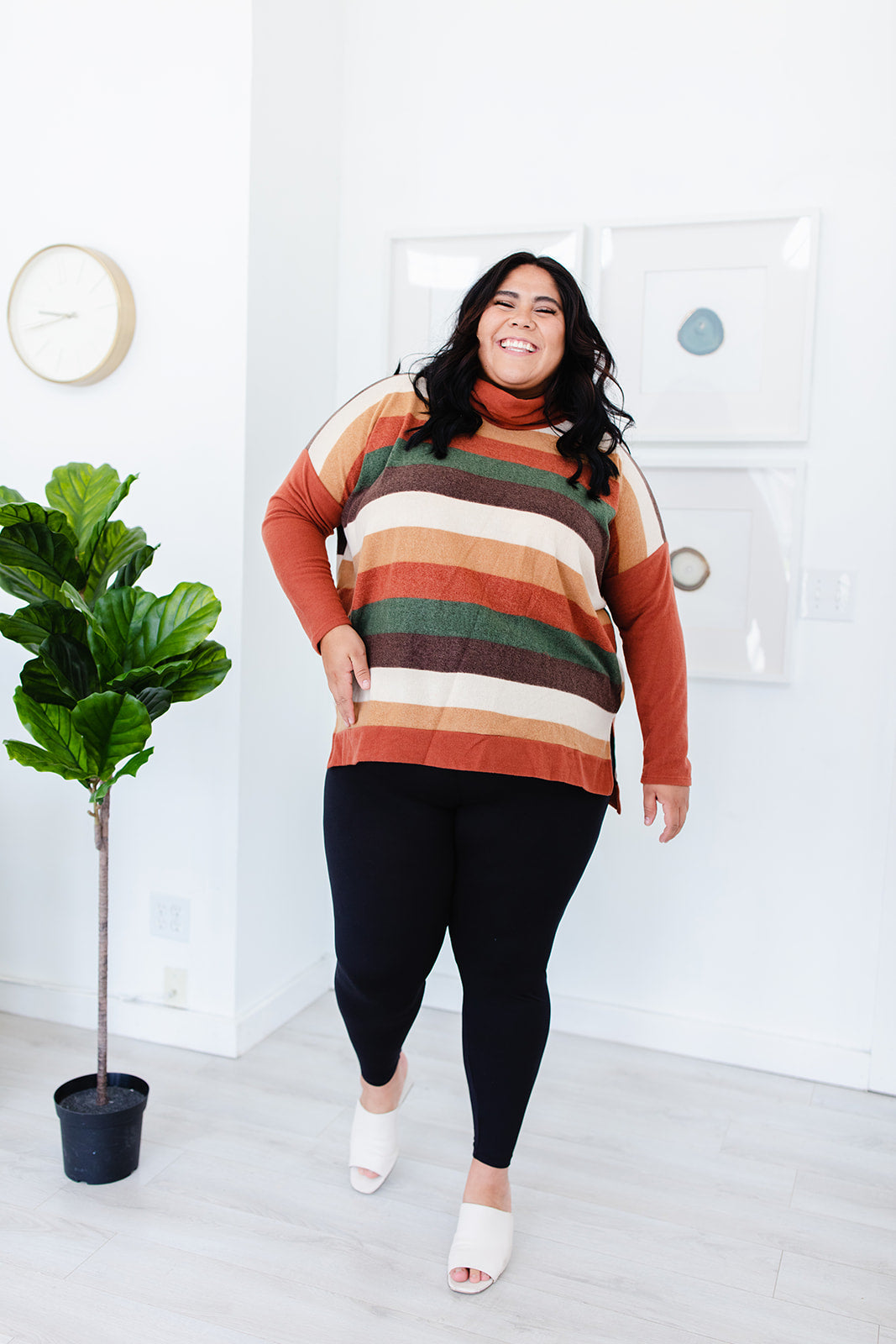 Ericka Funnel Neck Sweater Top