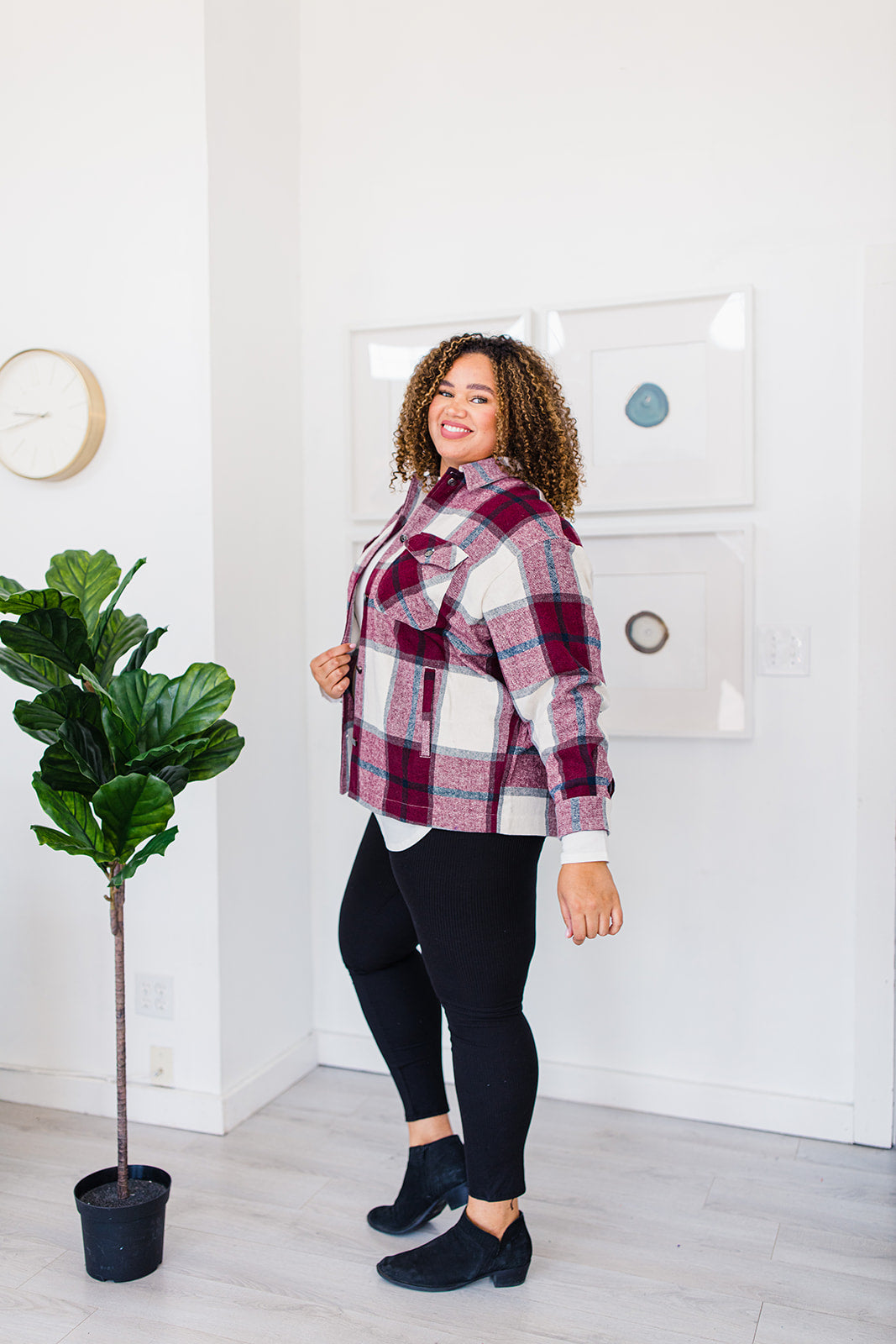 My Baggage Fadin’ Plaid Jacket