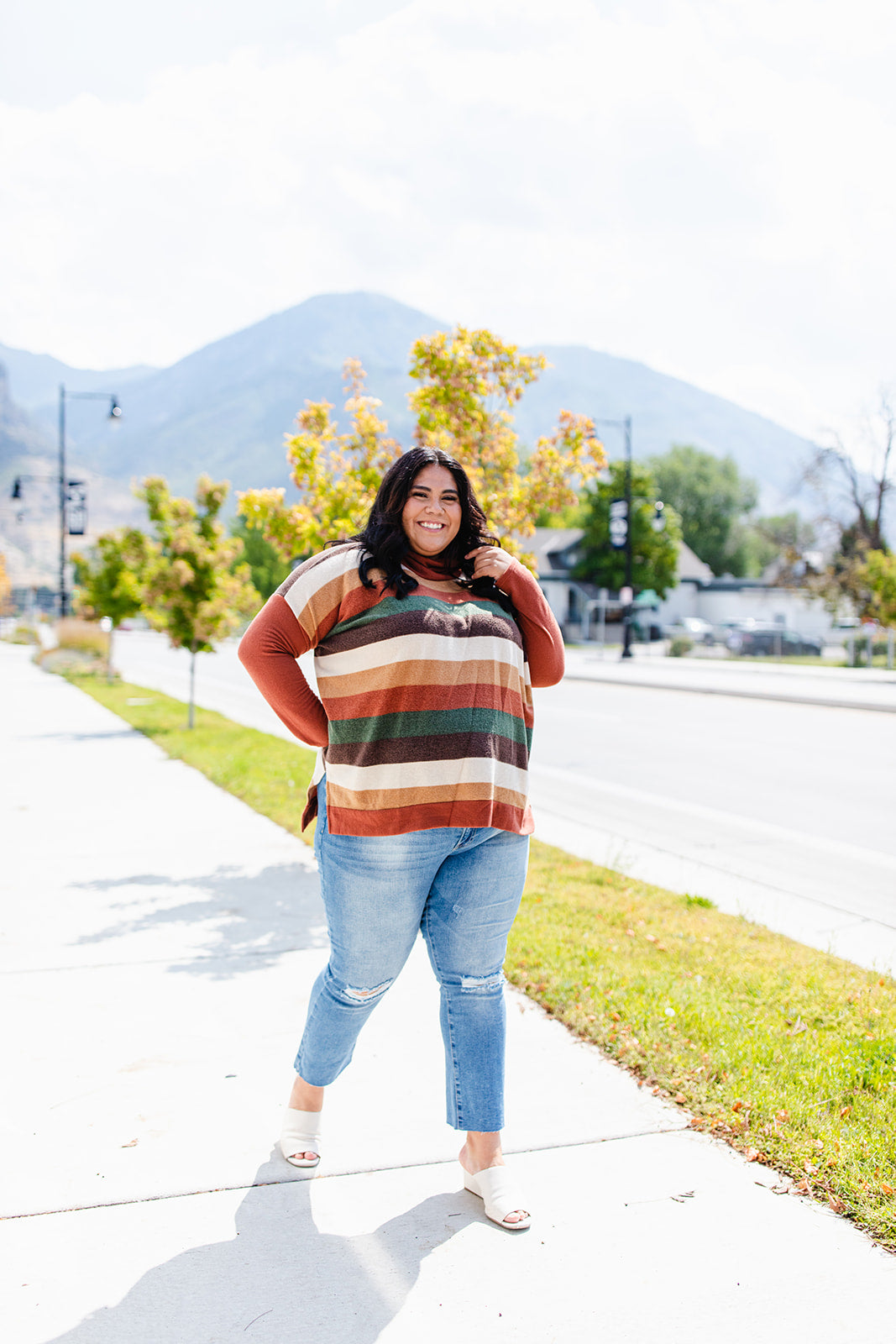 Ericka Funnel Neck Sweater Top