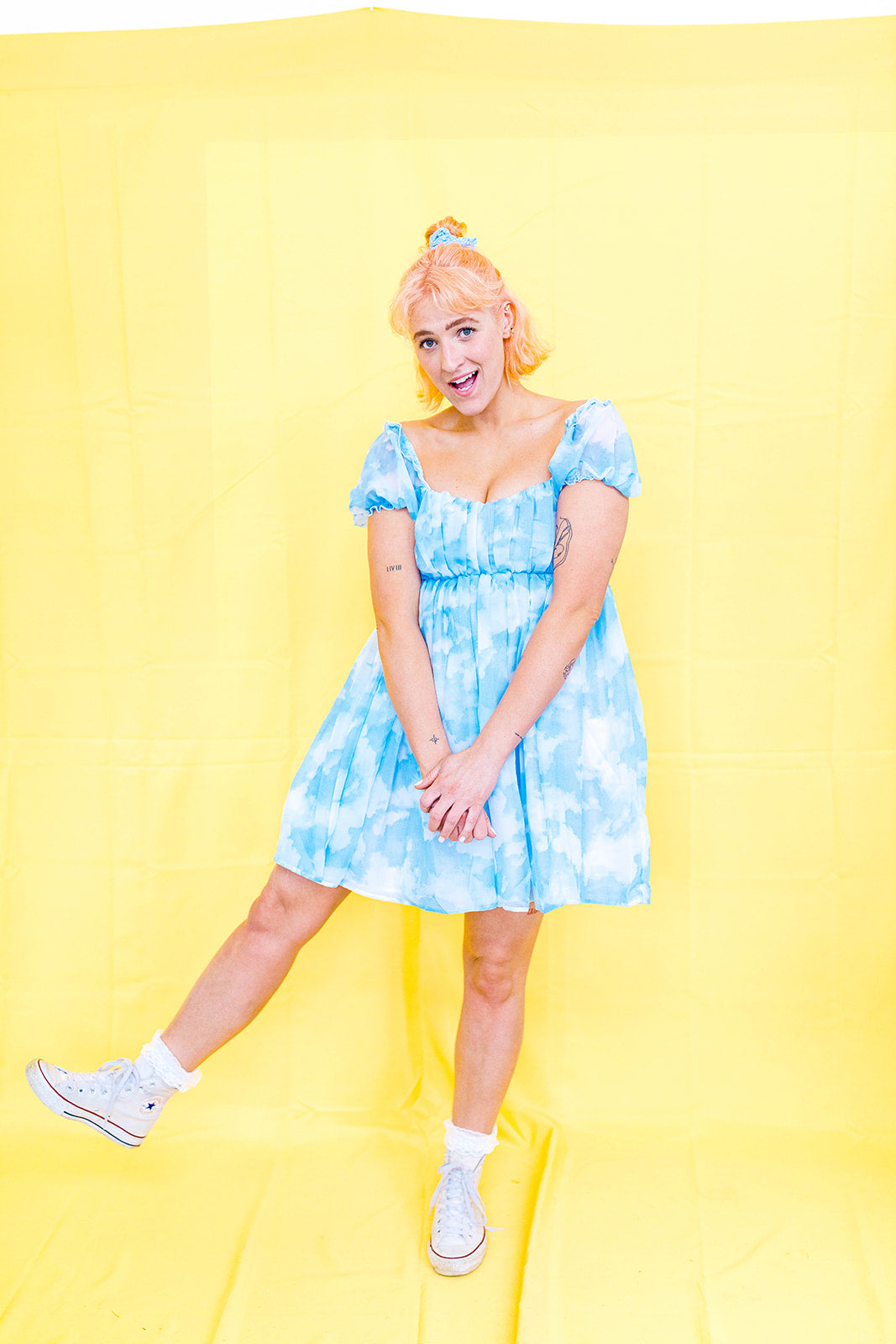 I've Gone To Heaven Cloud Dress XS-5X***