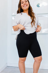 Butter Babe Biker Shorts In BLACK***