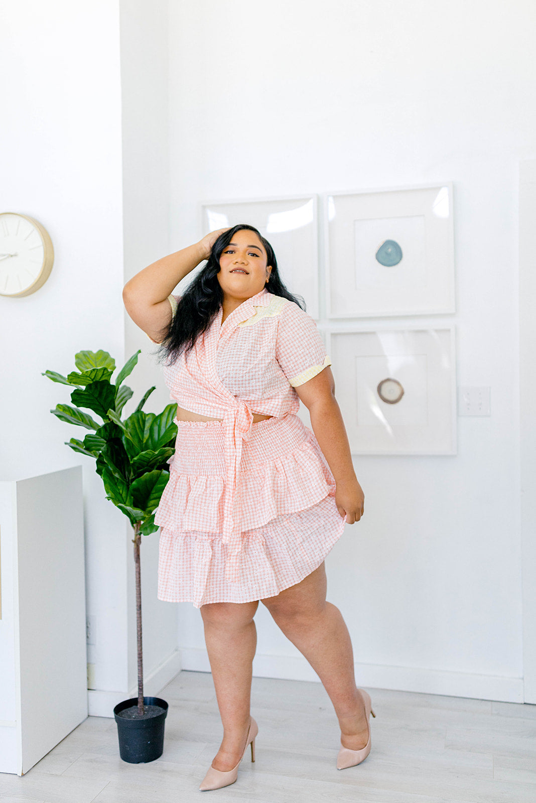 The Cutest Gingham Skirt In Sizes XS-5X***