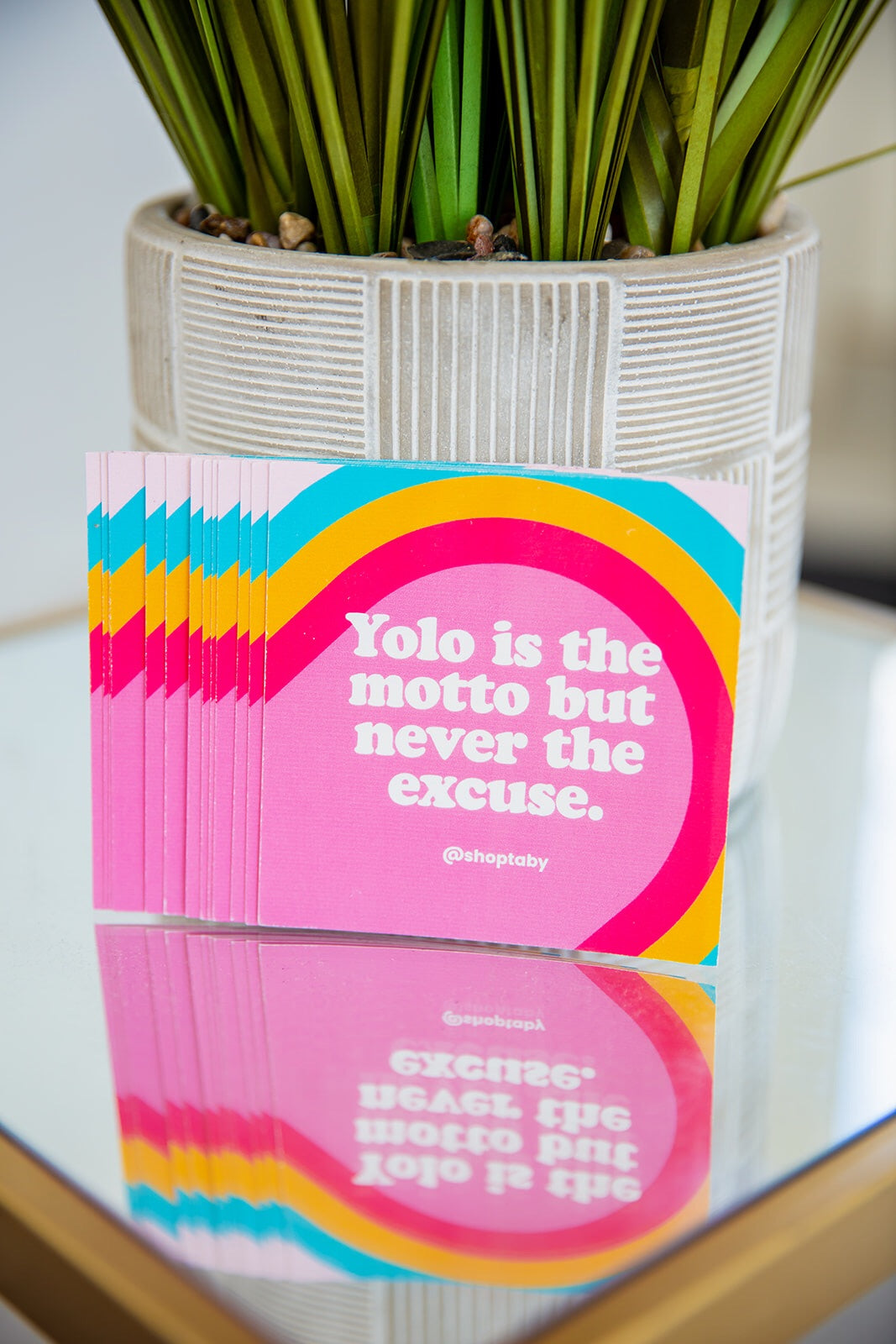 Y.O.L.O Motto Sticker