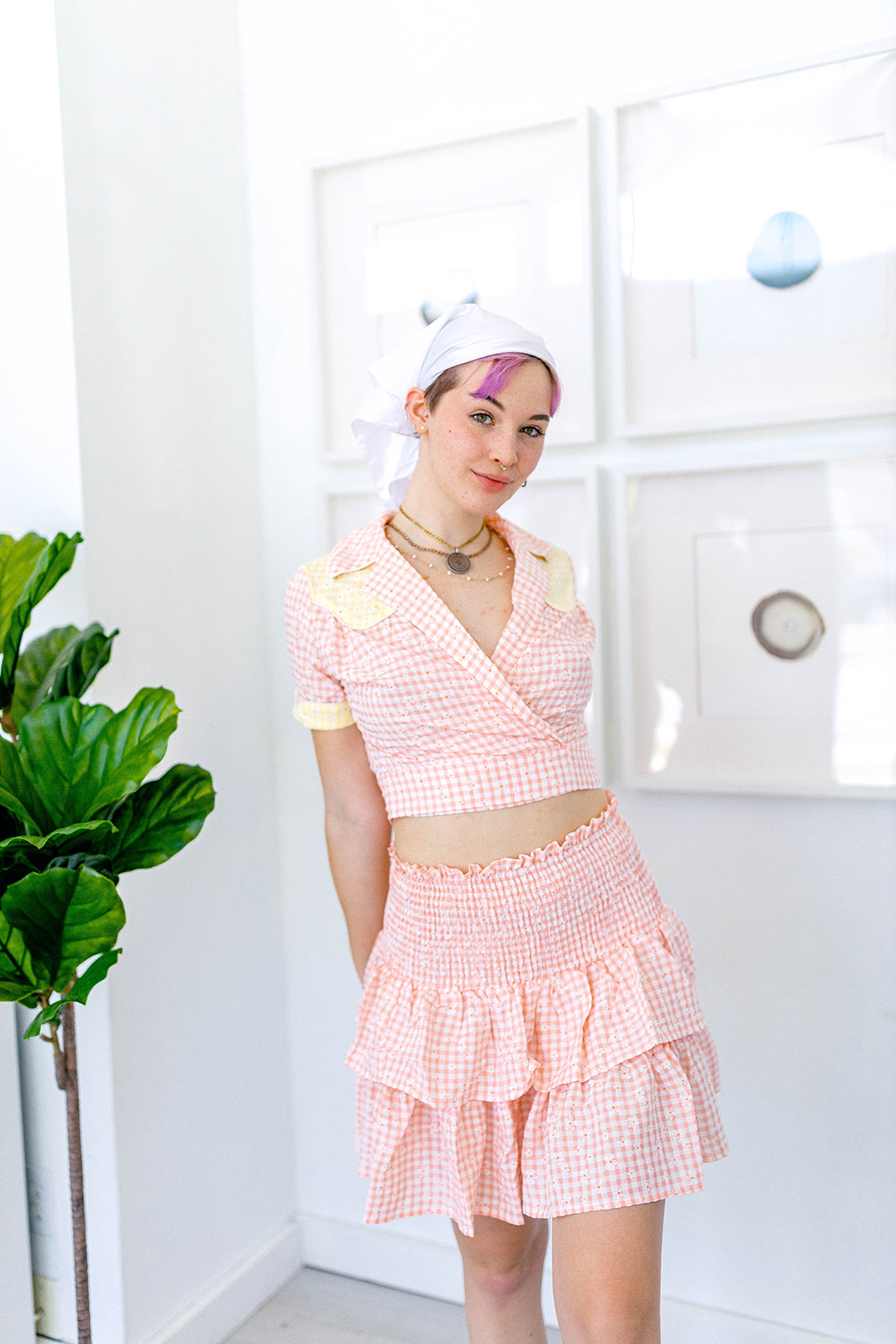 The Cutest Gingham Skirt In Sizes XS-5X***